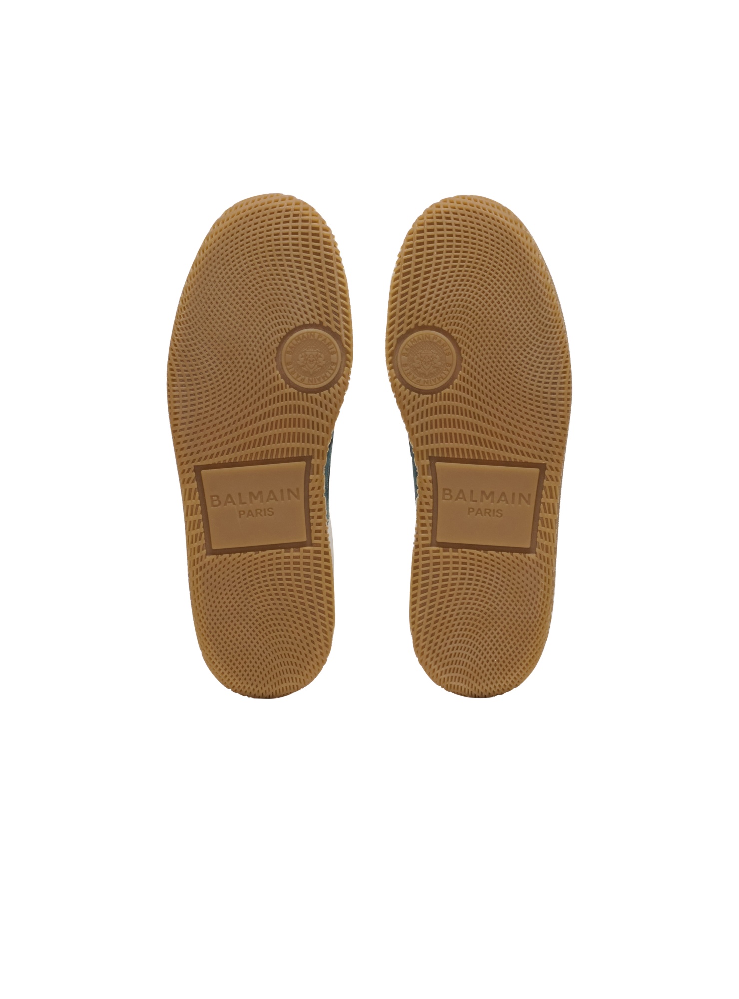 Balmain Swan Suede And Smooth Leather Trainers In Neutral