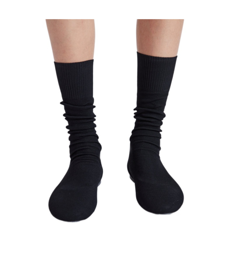Proenza Schouler Round-head Short Socks In Black