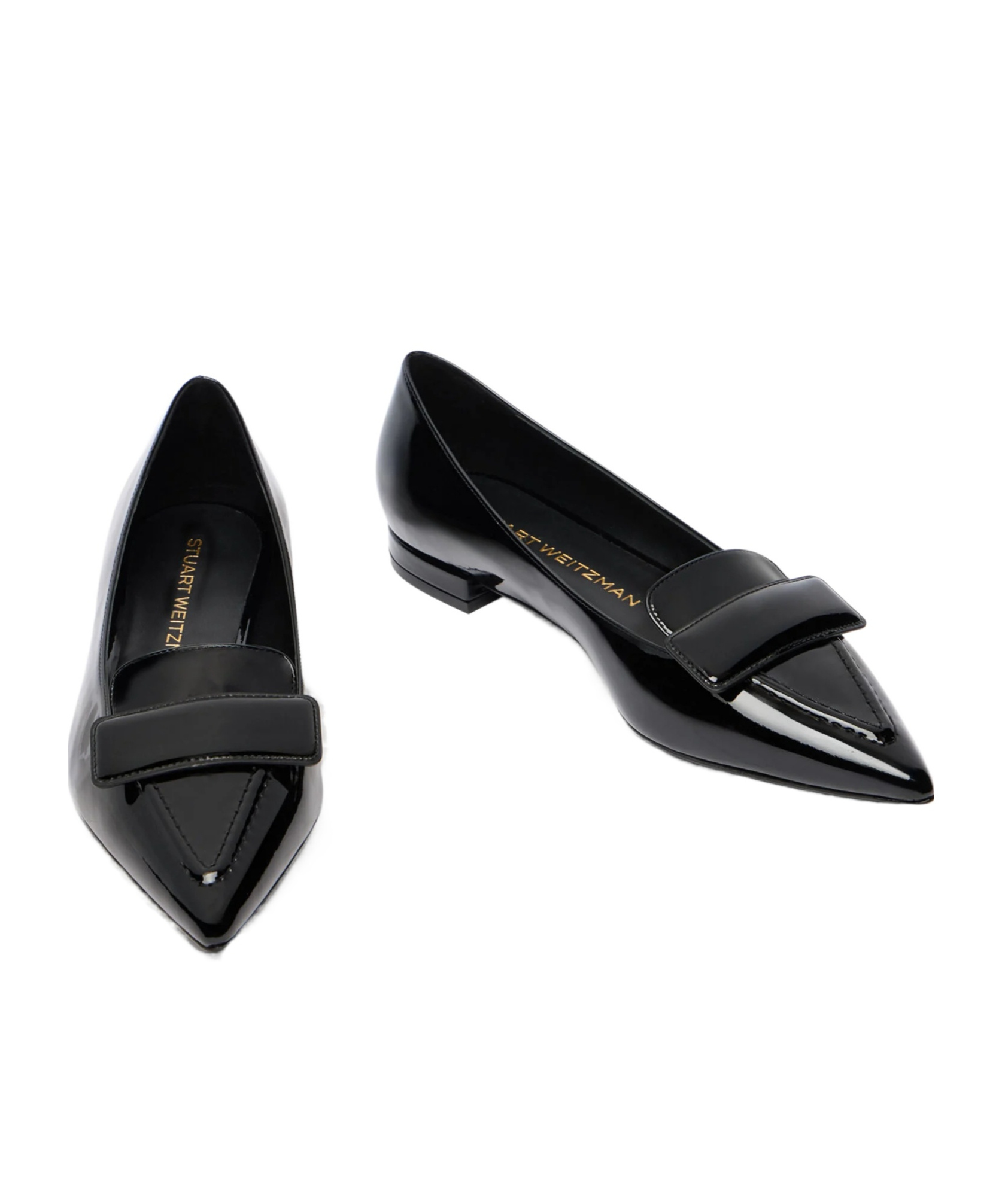 Stuart Weitzman Sovinnie Ballet Flats In Black