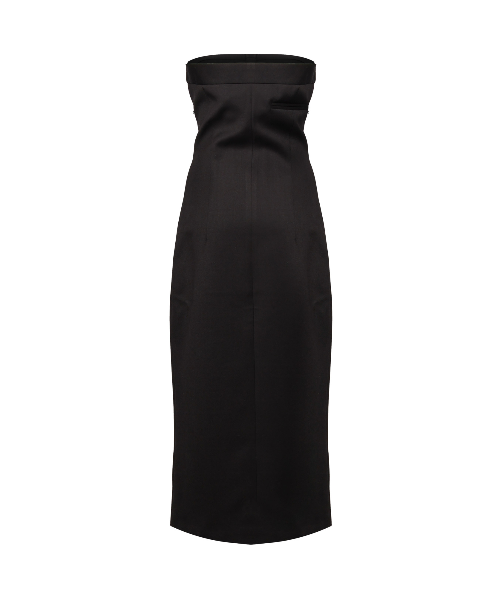 Nine Minutes Tube Top Dress In Black