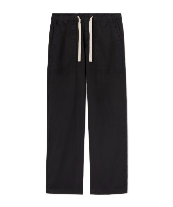 Palm Angels Black Pxp Washed Palm Chino Trousers In Black
