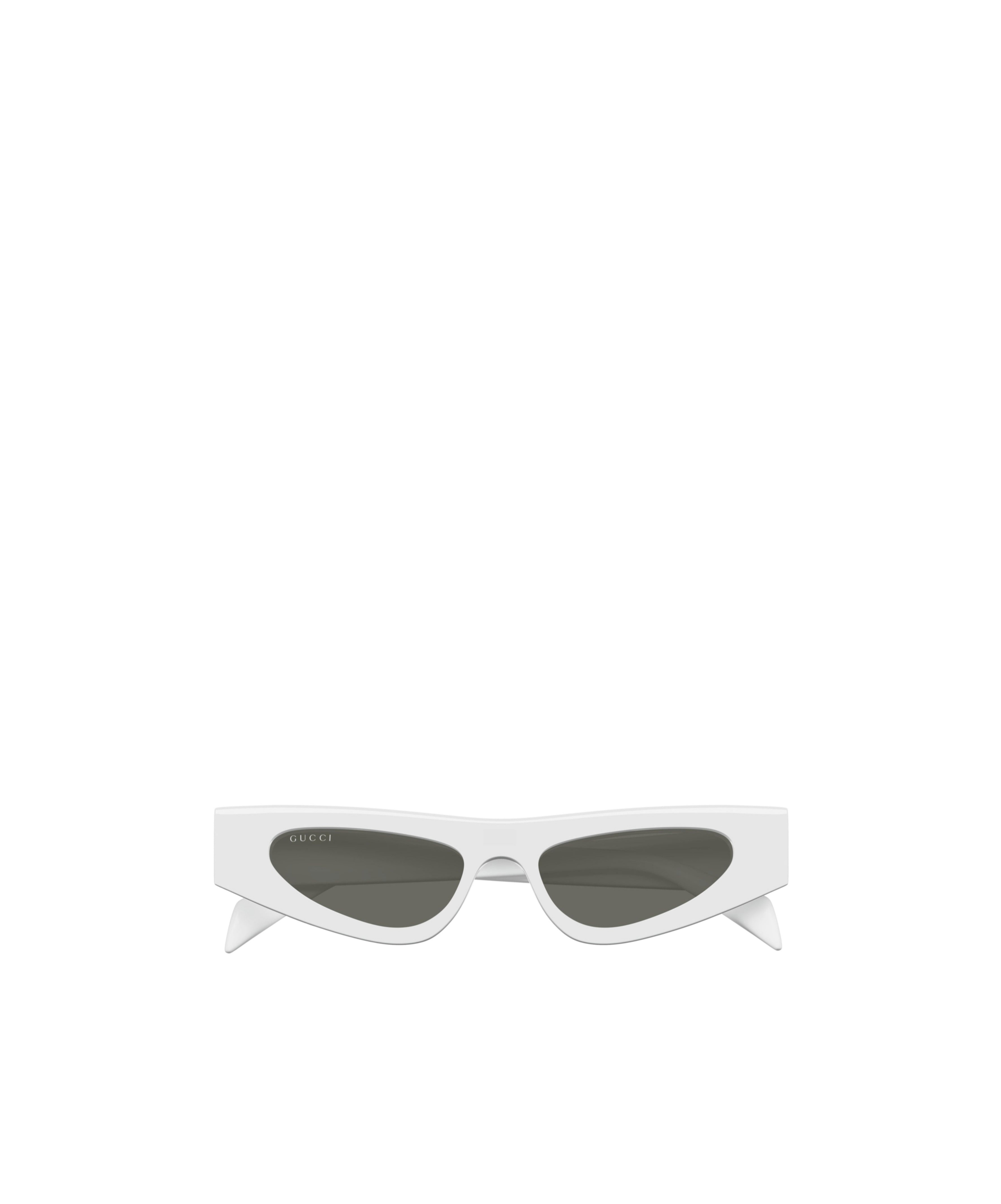 Gucci Geometric Frame Sunglasses In White