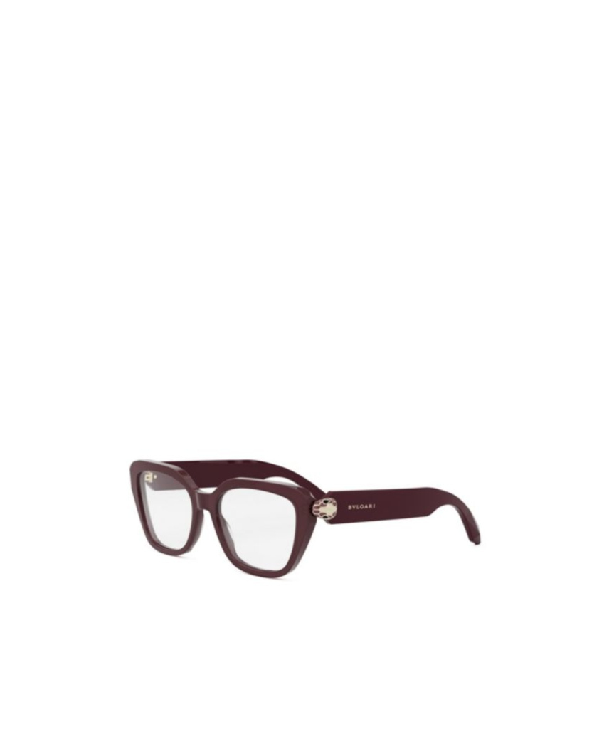 Bvlgari Bulgari Geometric Frame Glasses In White