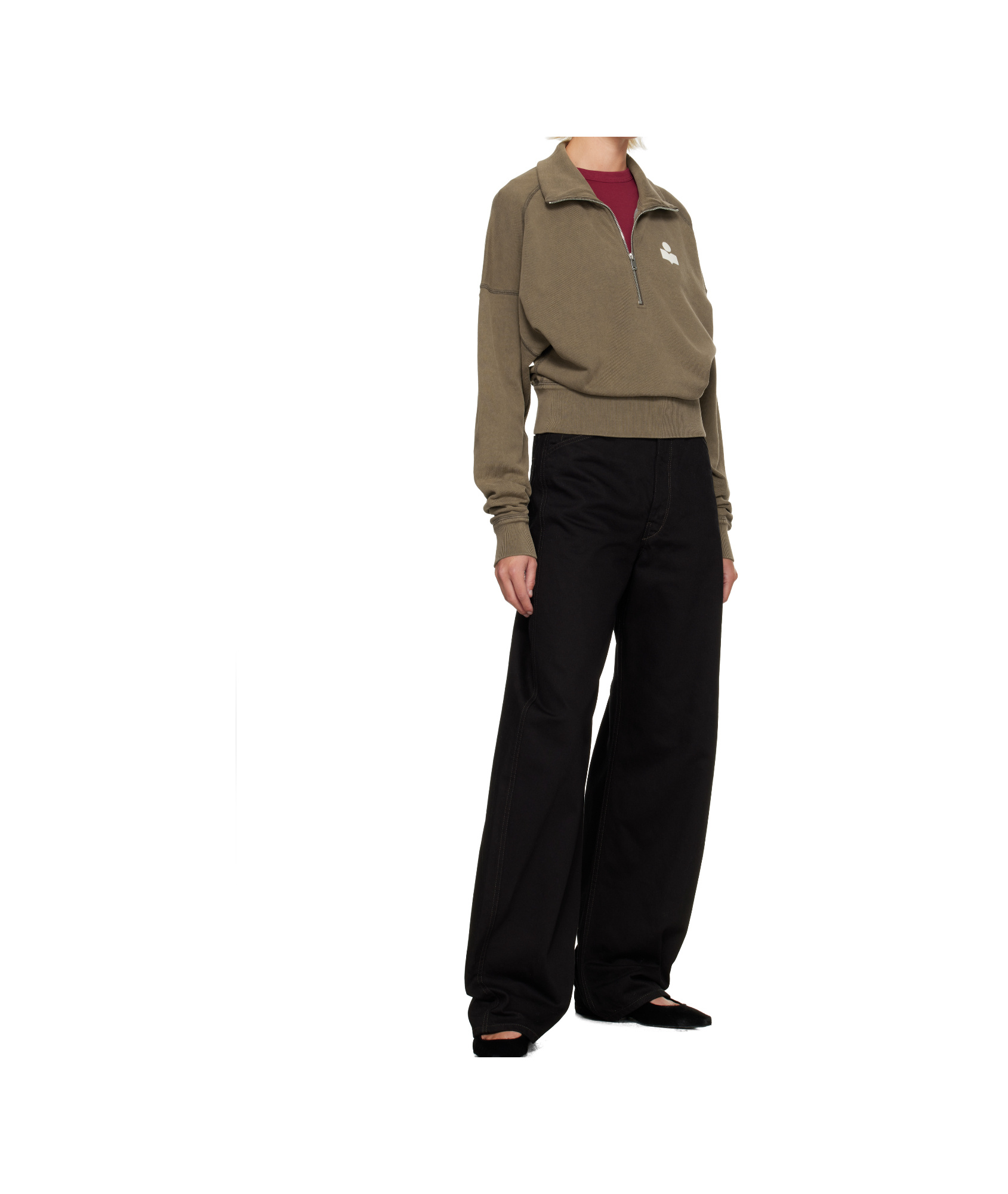 Isabel Marant Étoile Ross Sweatshirt In Green