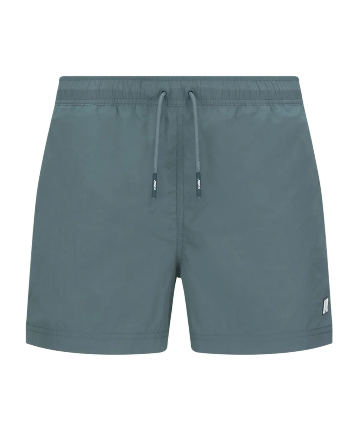 K-way Drawstring Waist Swim Shorts In Green