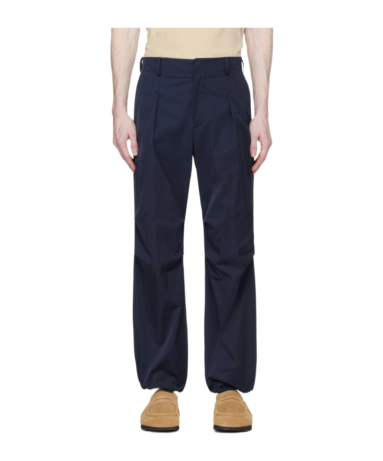 Le 17 Septembre Belt Ring Casual Pants In Black