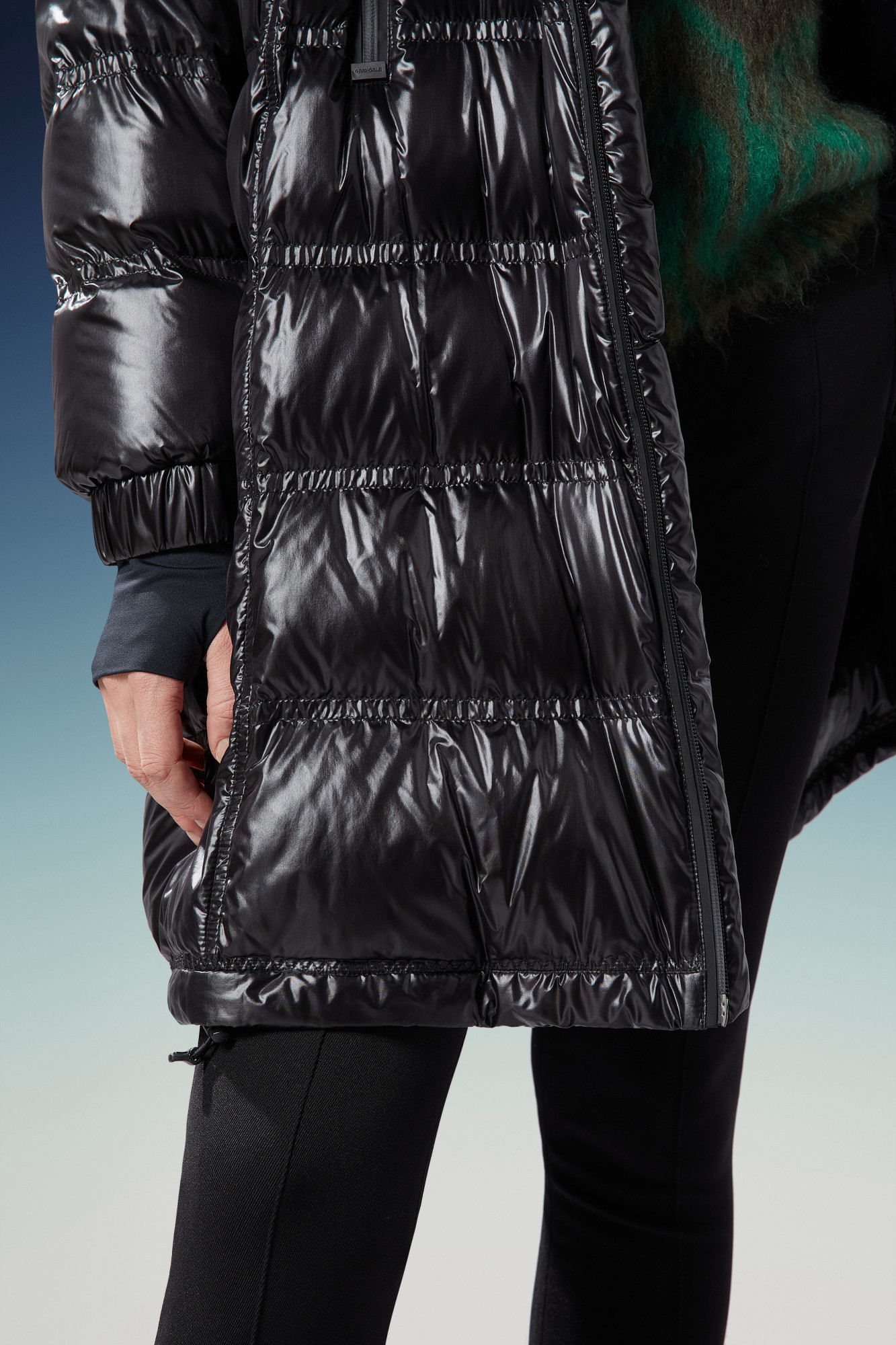 Moncler Grenoble Rochelairs Long Park 1 In Black