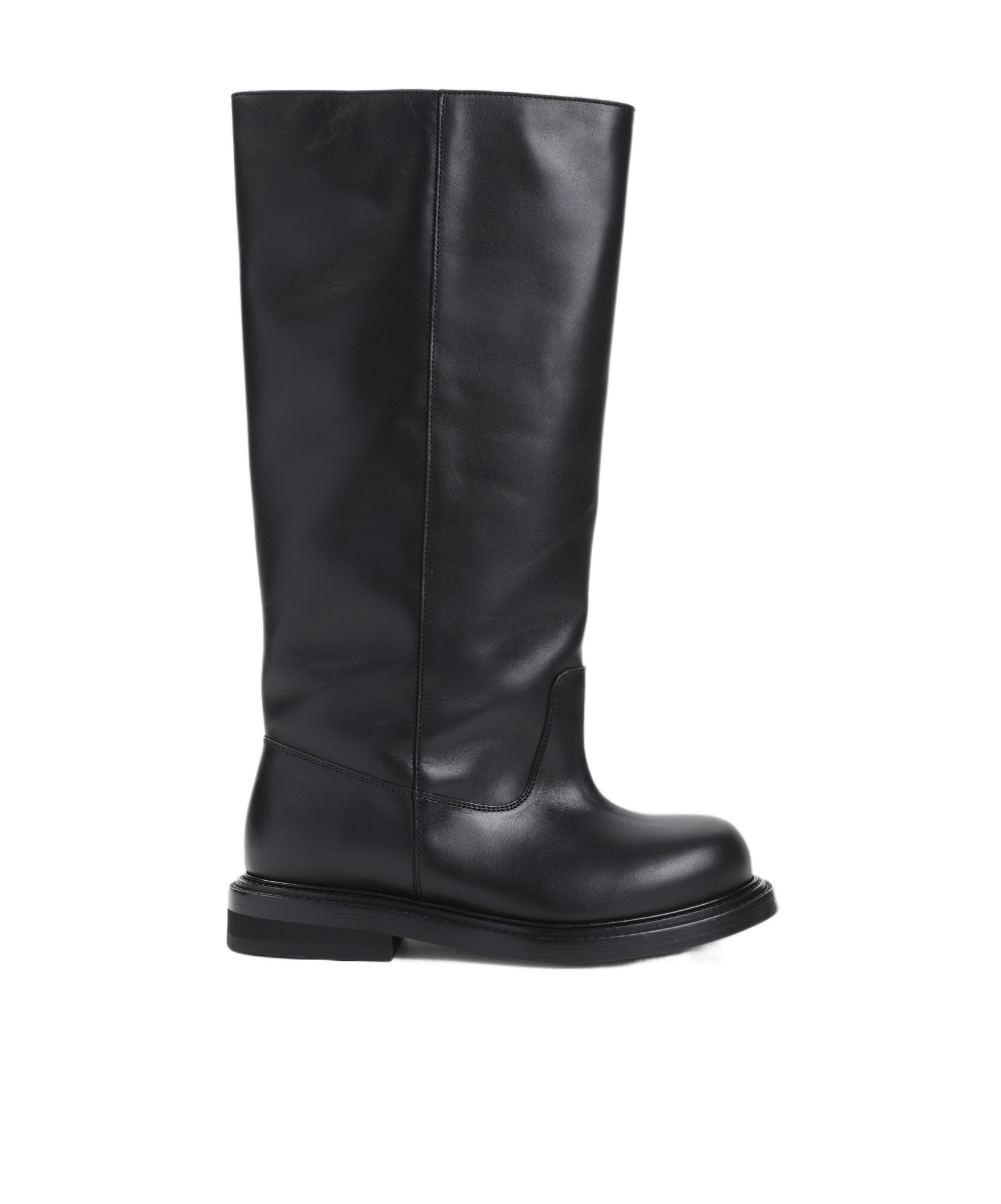Shop Moschino Leather Boots In Black
