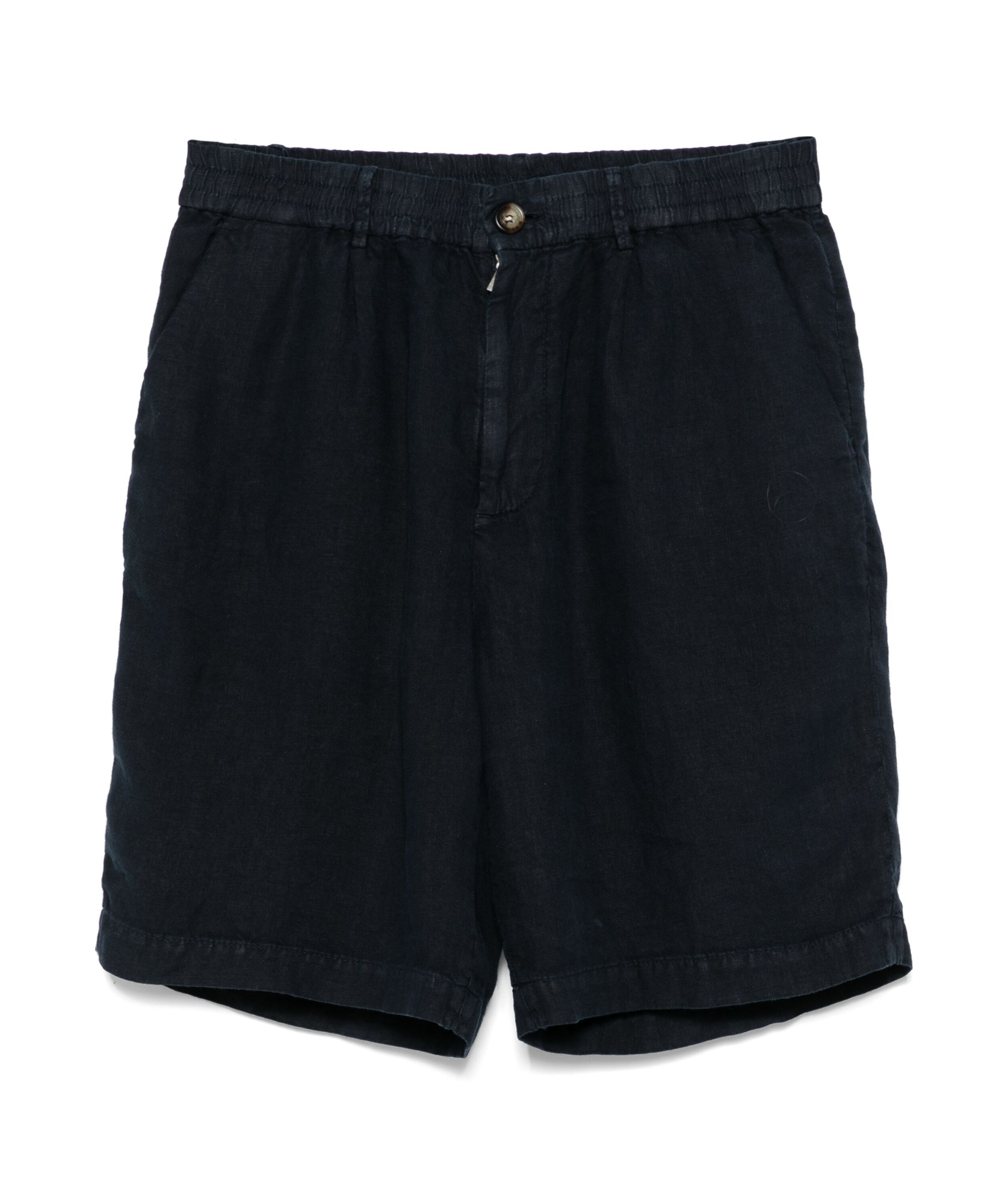 Brunello Cucinelli Bermudas Aus Leinen In Black