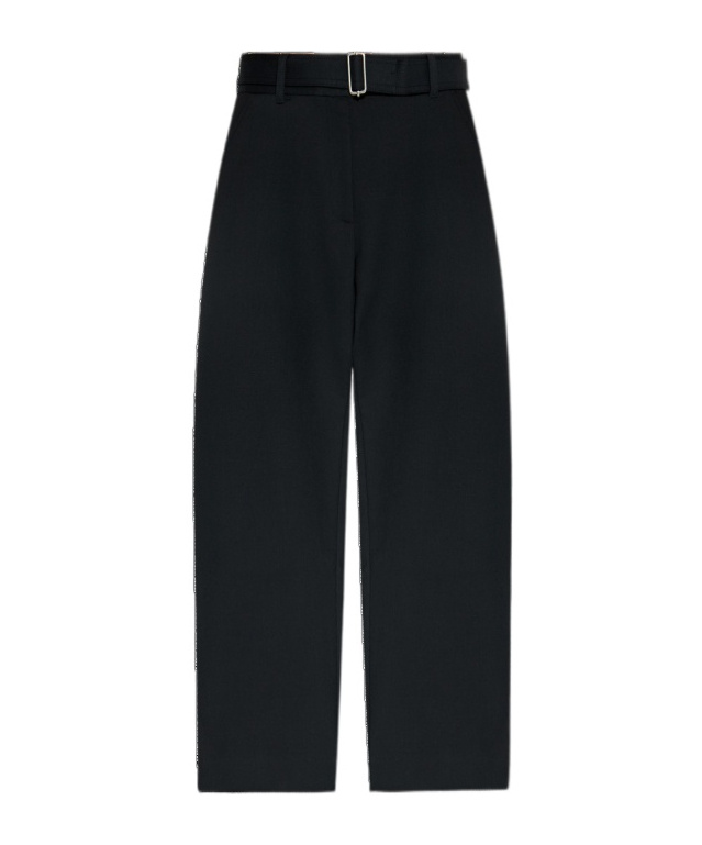 Studio Nicholson Contemporary Wide-leg Trousers Featuring Buckle In Black