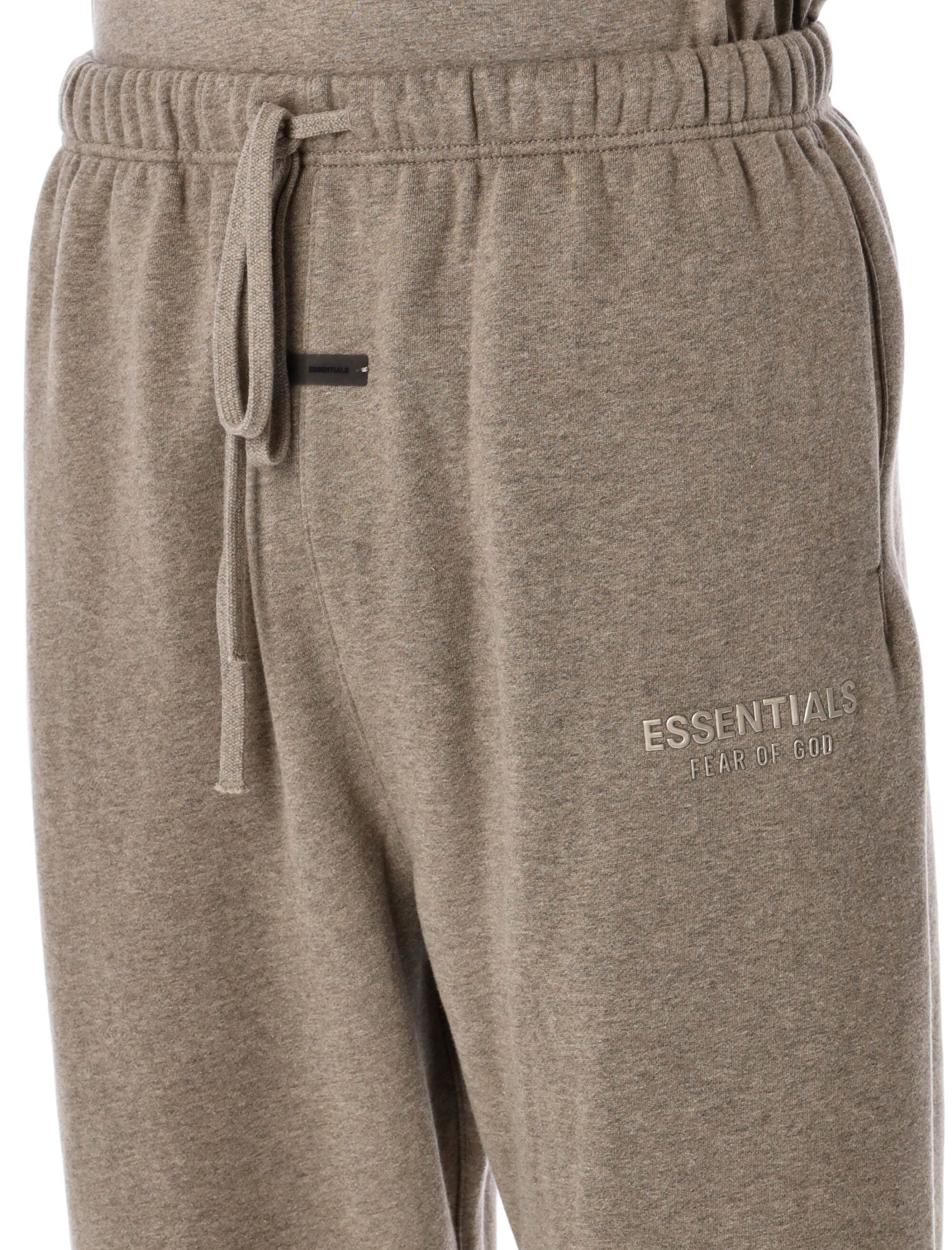 Essentials Drawstring Tie-up Track Pants In Brown
