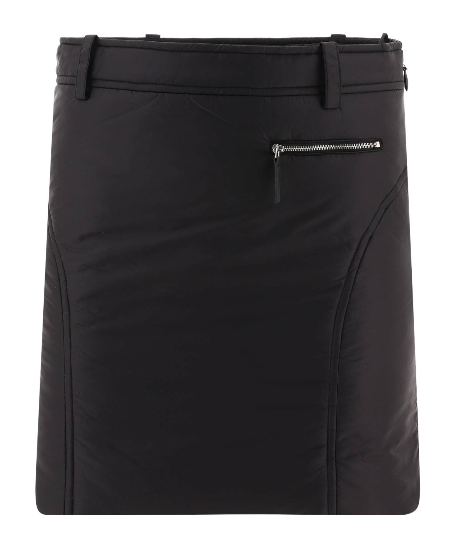 Khaite Padded Mini Skirt In Black