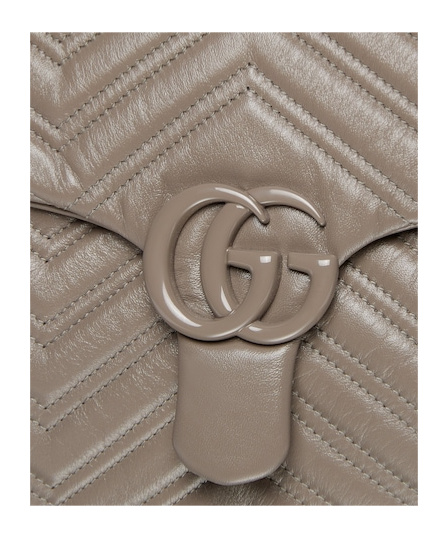Gucci Gg Marmont Large Shoulder Bag In Gray