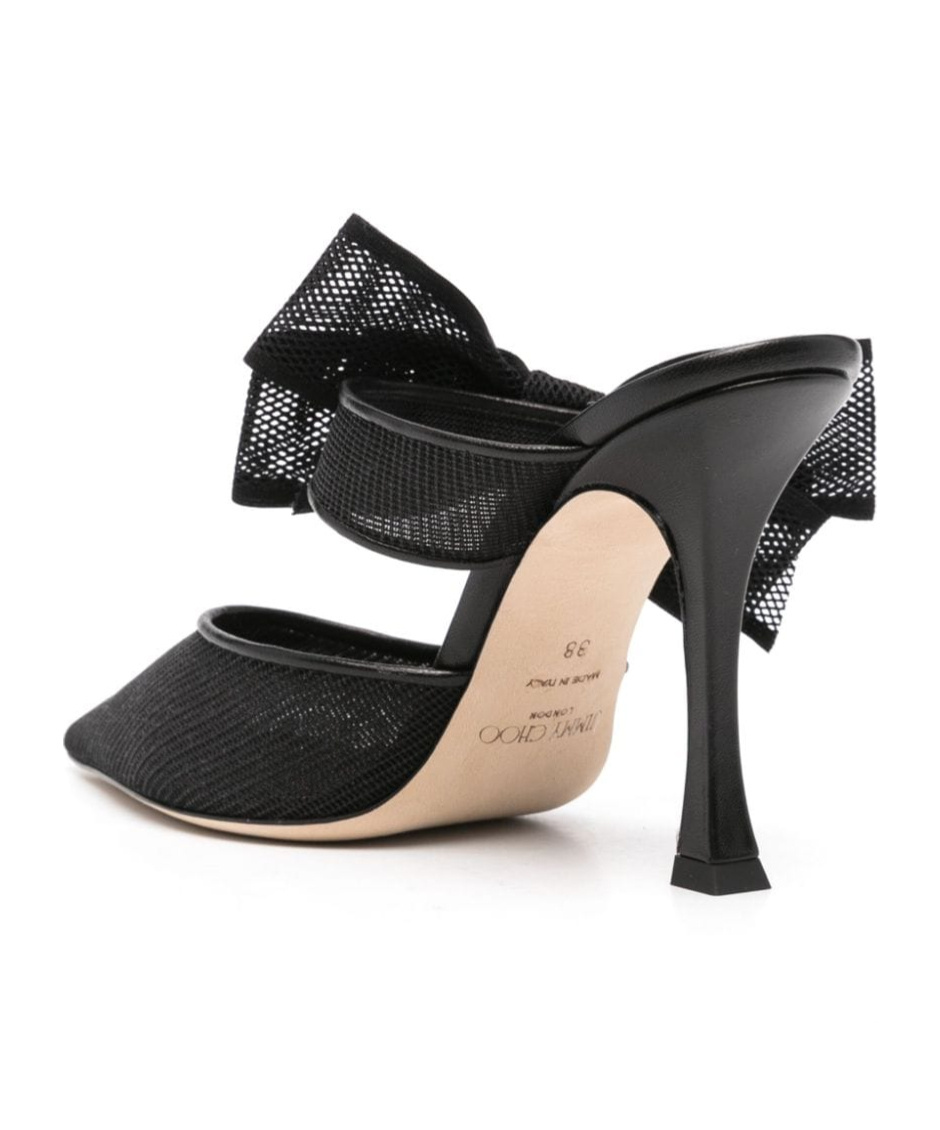 Jimmy Choo 95mm Bow-detail Pumps In Black