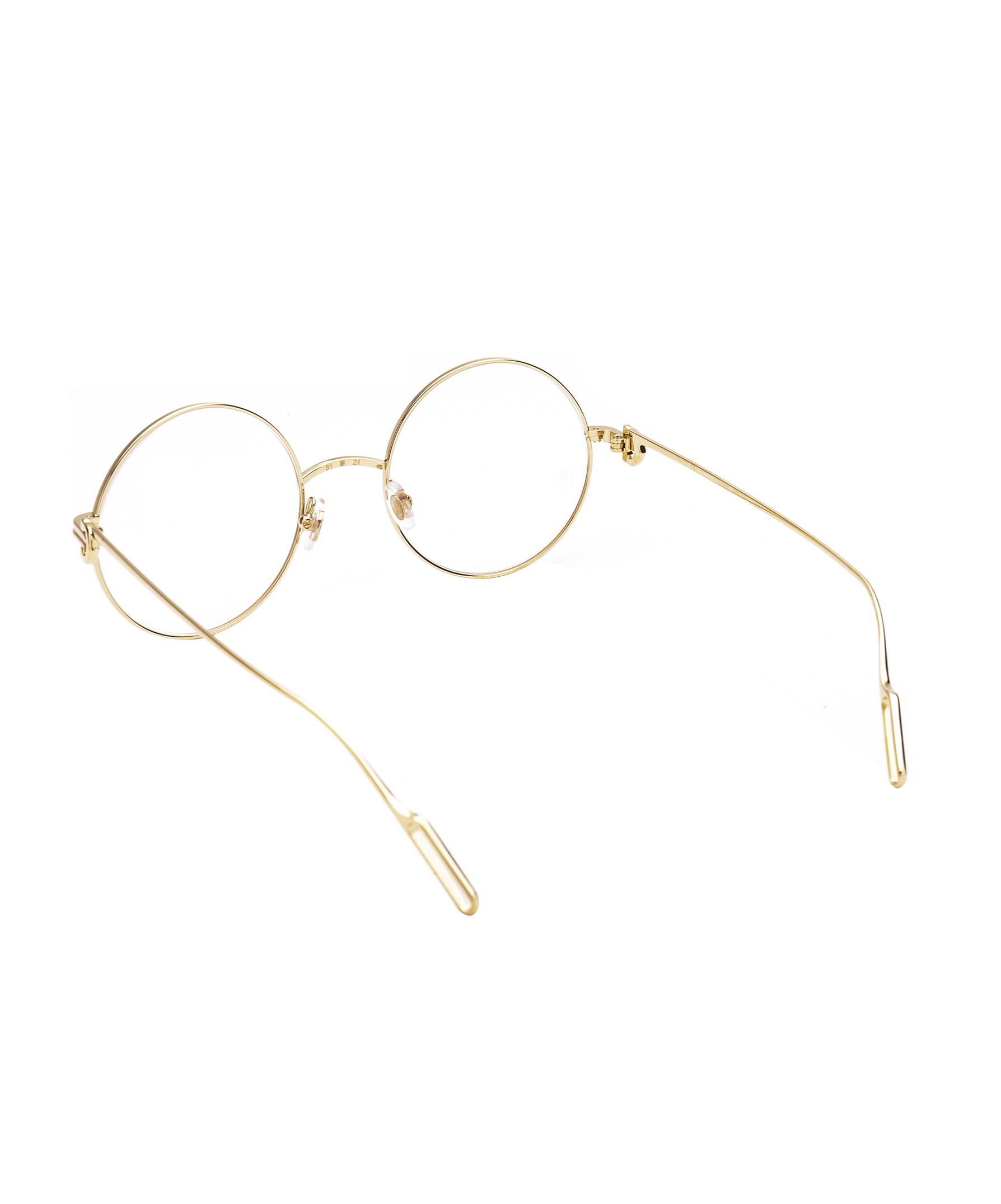 Cartier Round Frame Plain Mirror In White
