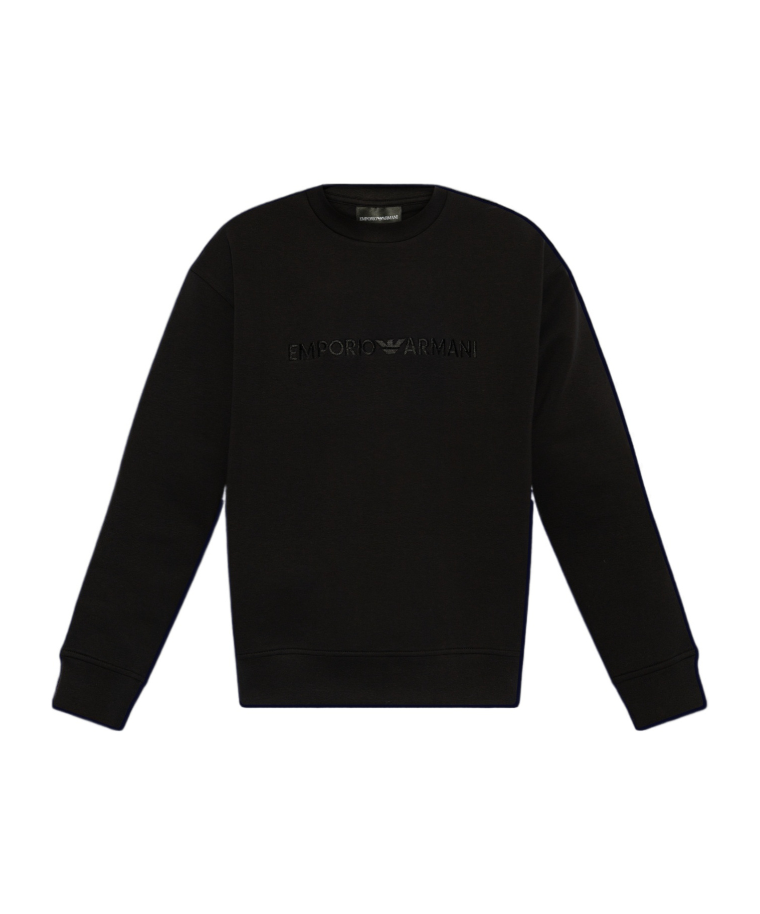 Emporio Armani Long-sleeved Sweater In Black