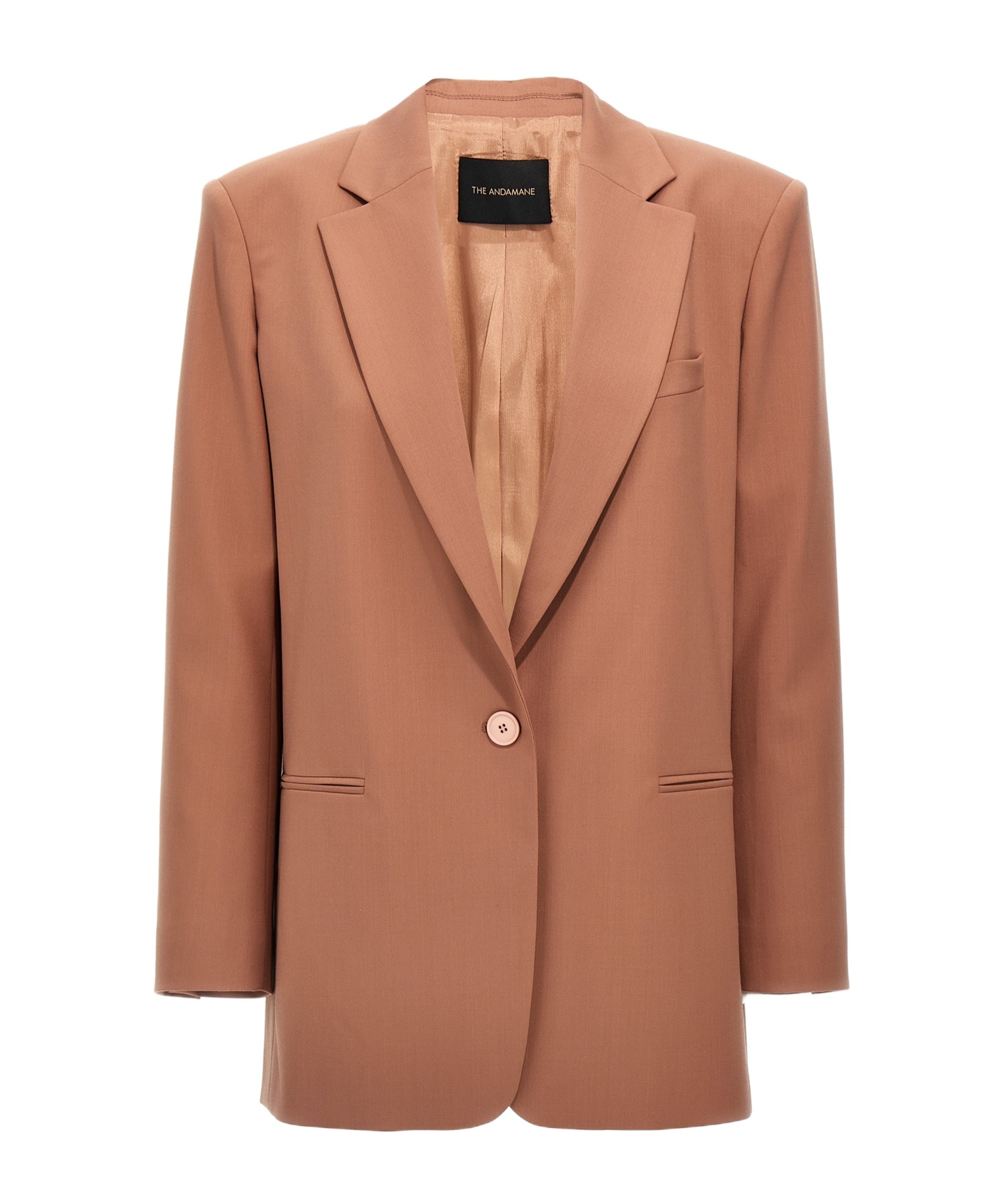 The Andamane Notched Lapels Single-breasted Blazer In Brown