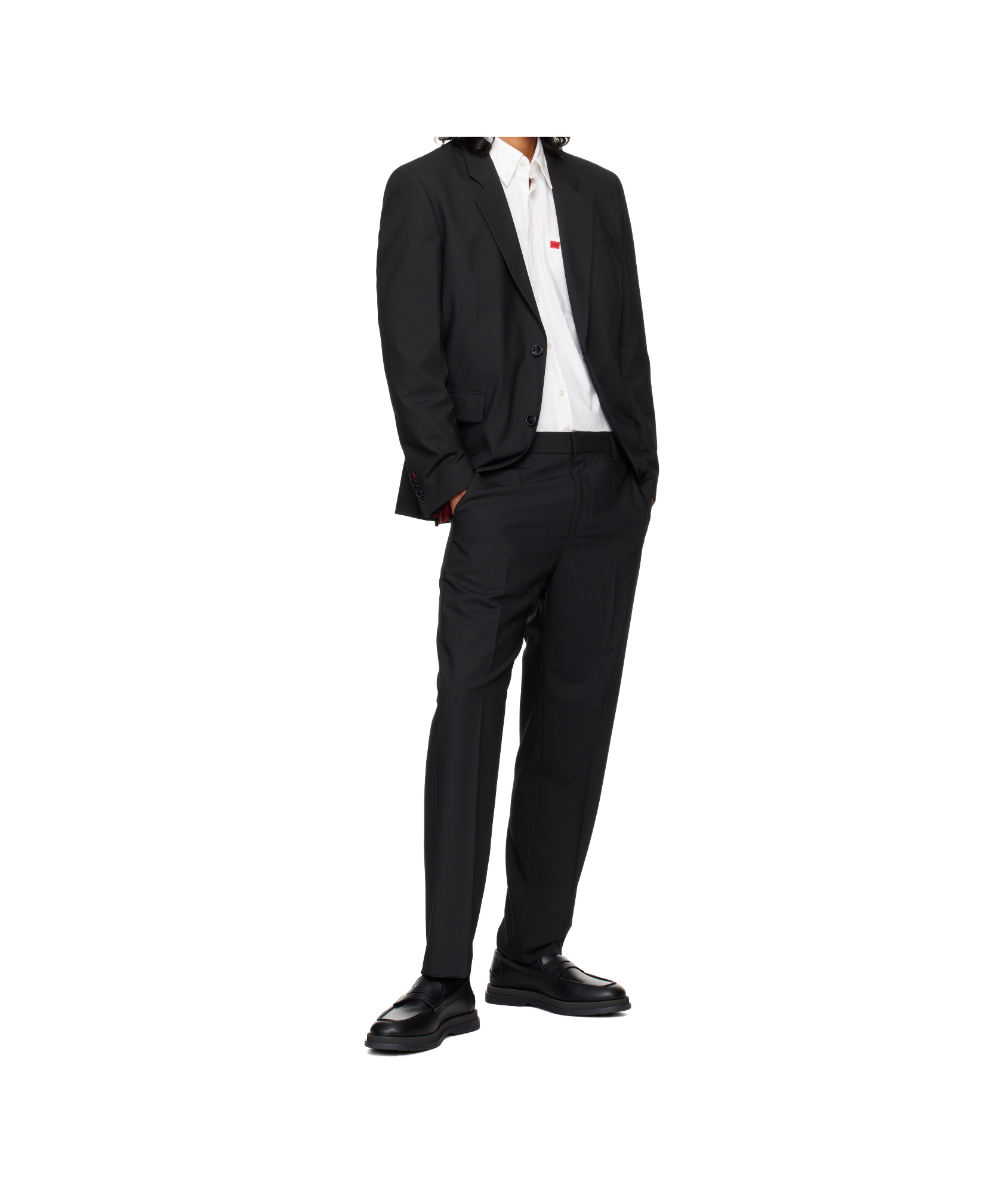 Hugo Boss Teagan Trousers In Black