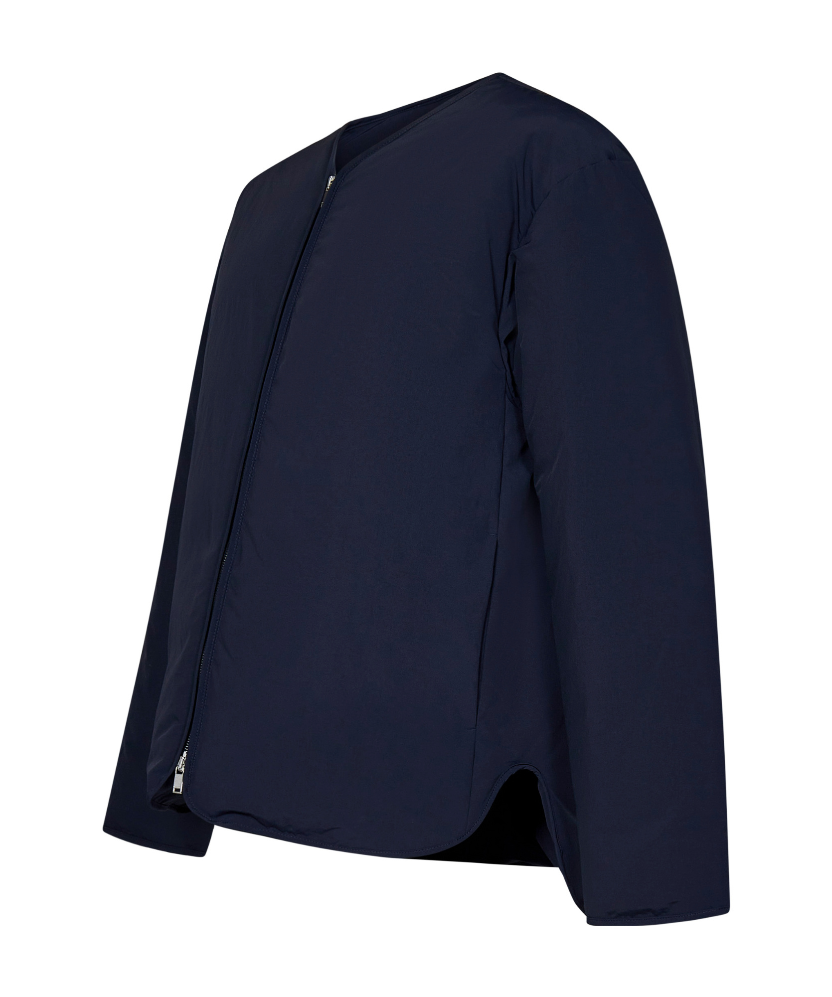 Jil Sander Zipped High Neck Jacket In Black