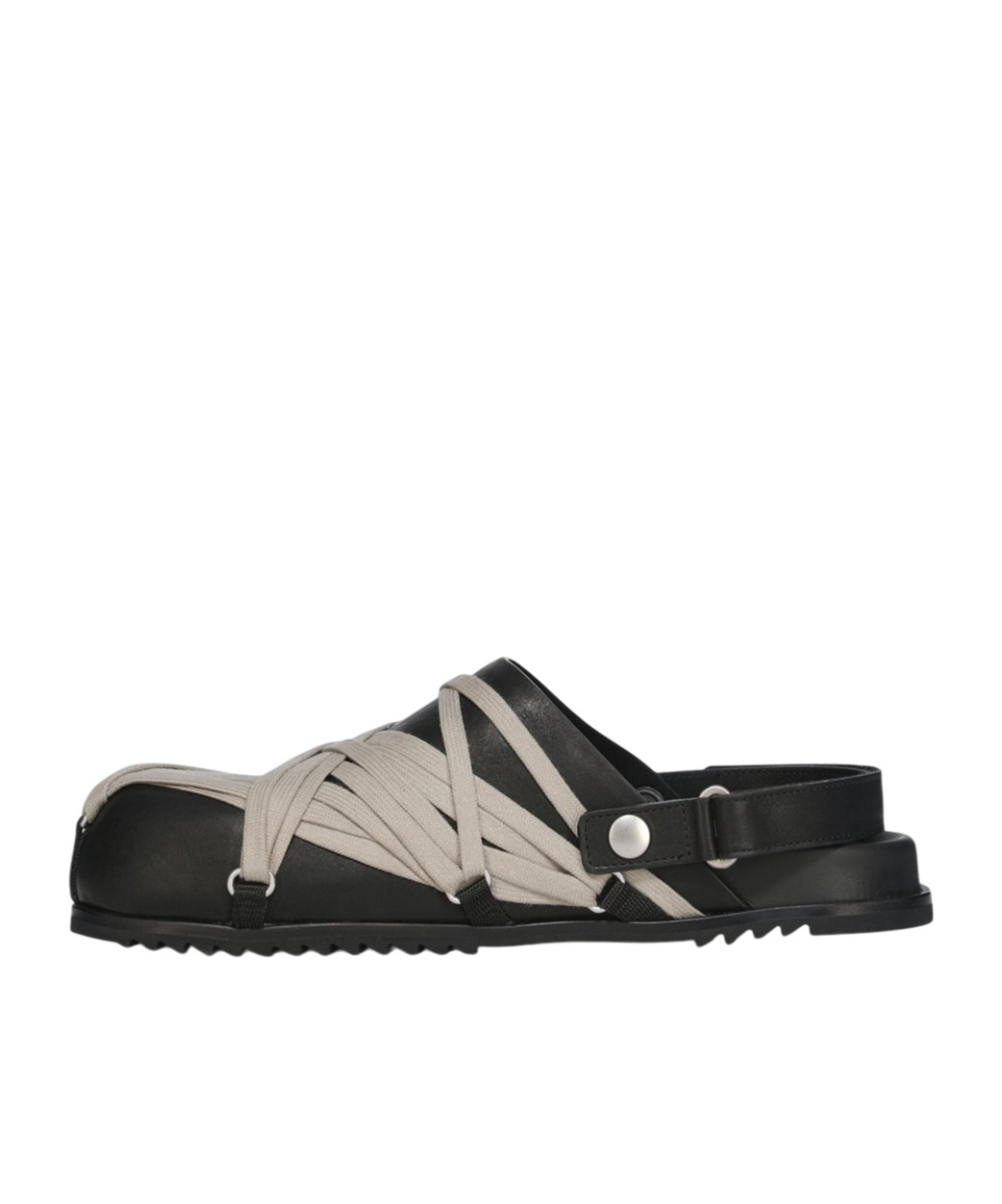 Shop Rick Owens Hollywood Megalaced Mules In Black