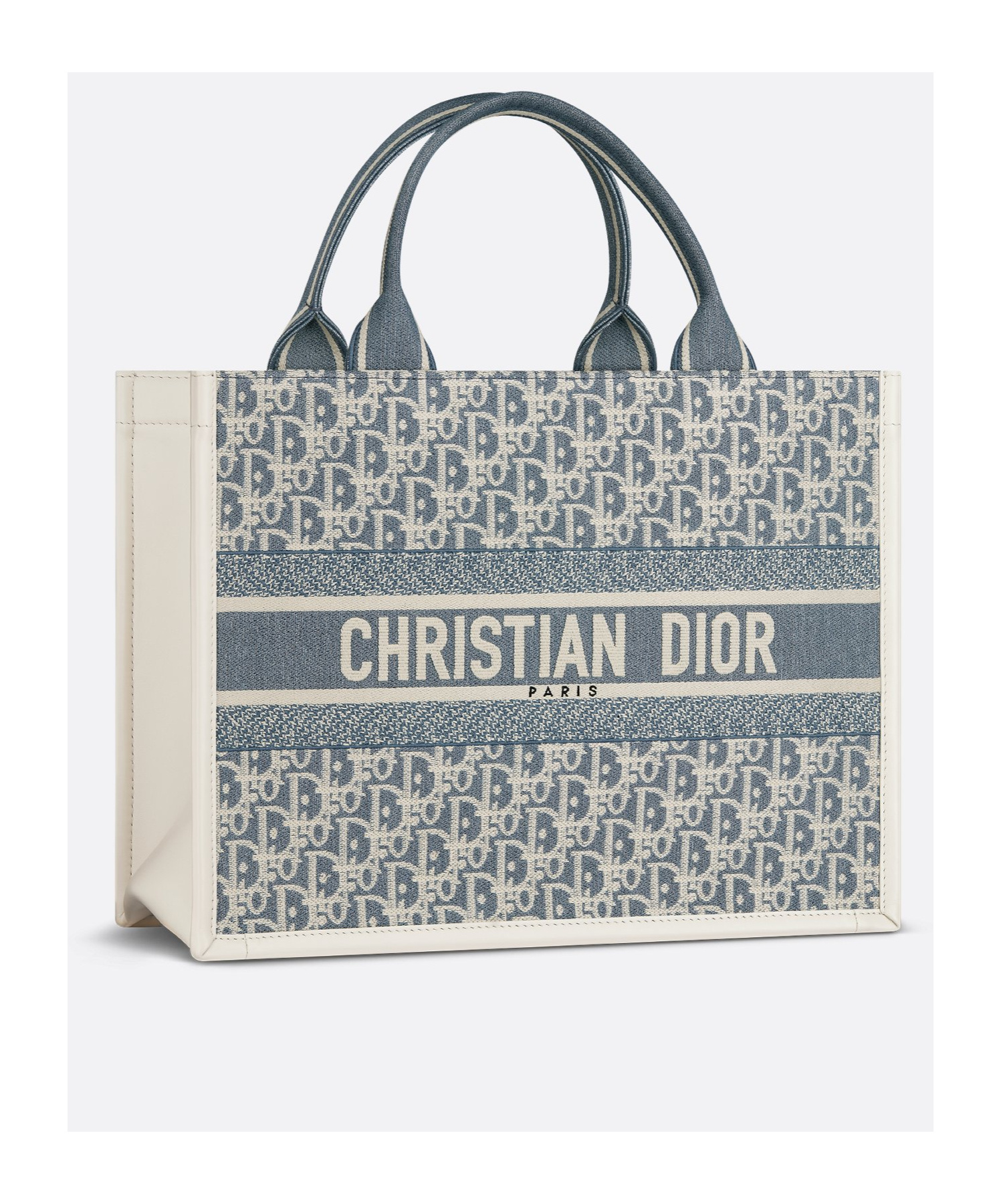 Dior Small Book Tote Shoulder Bag In Blue