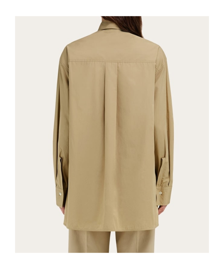 Ferragamo Utility Shirt In Brown