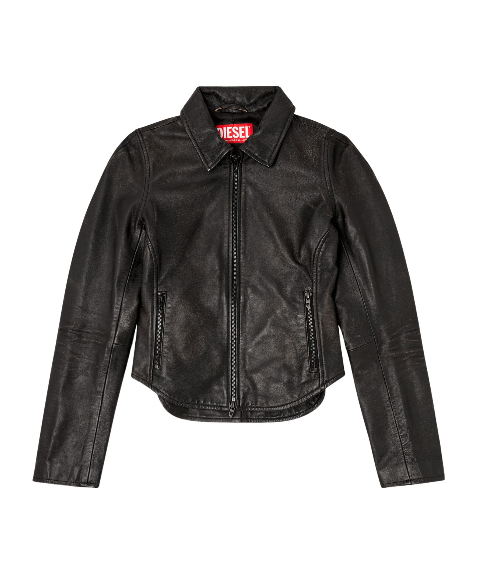 Diesel Collared Fitted Jacket Front Pockets