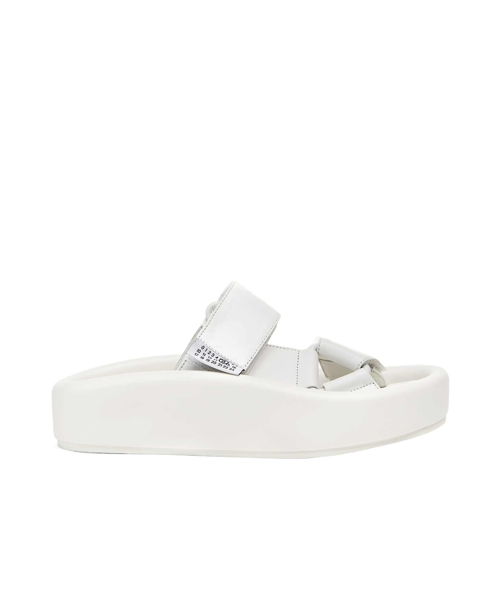 MM6 MAISON MARGIELA WEBBING SLIP-ON PLATFORM SANDALS