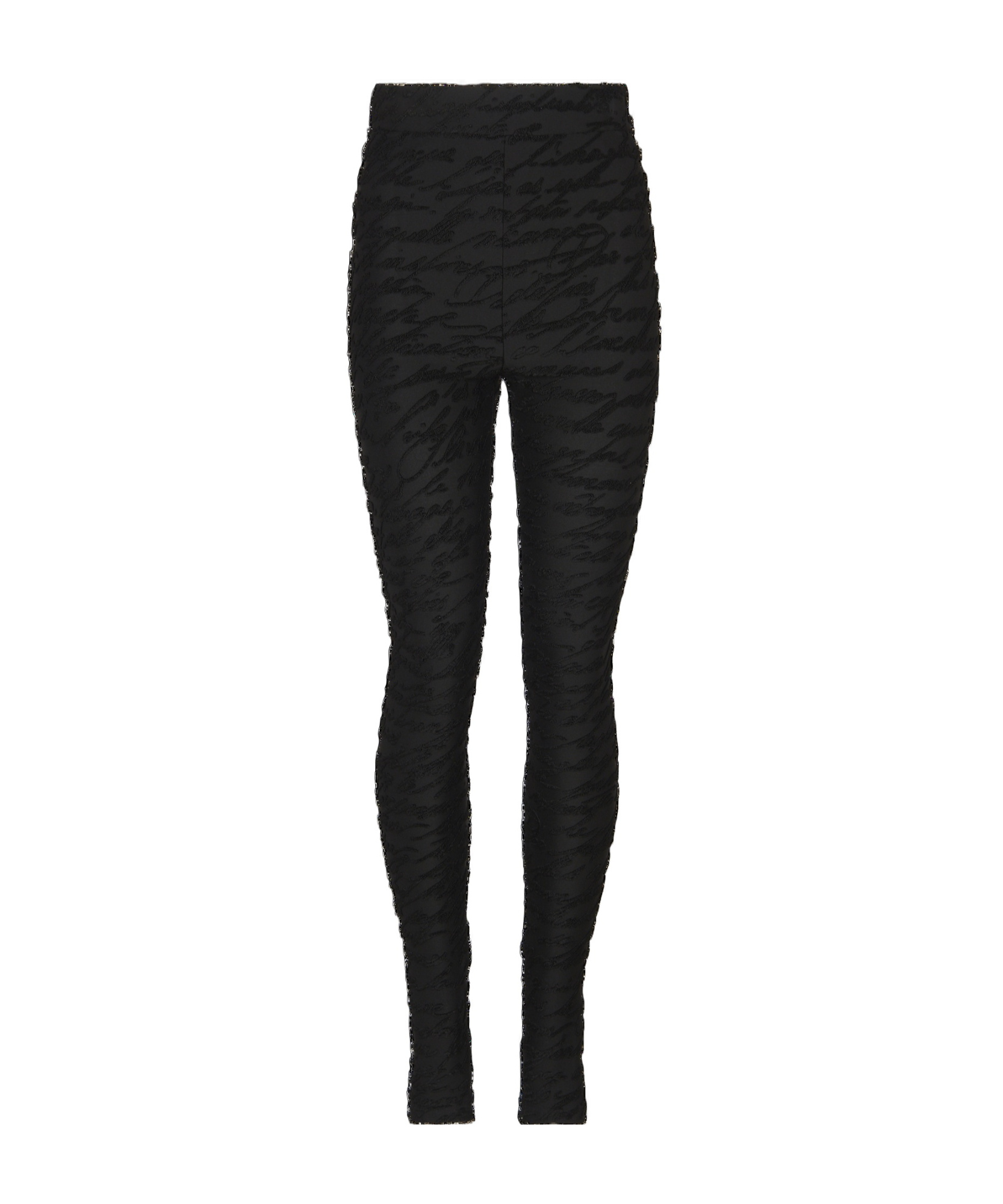 Balmain Baroque Jacquard Leggings In Black