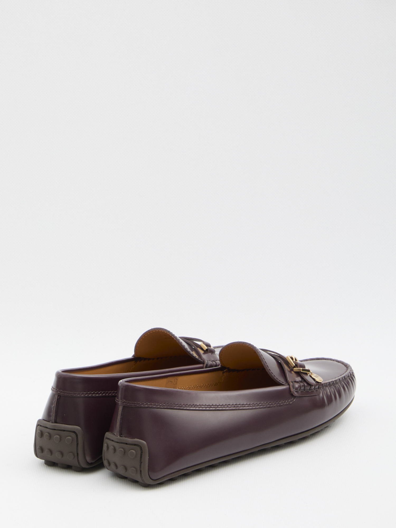 Tod's Logo Plaque Buckle Loafers In Black