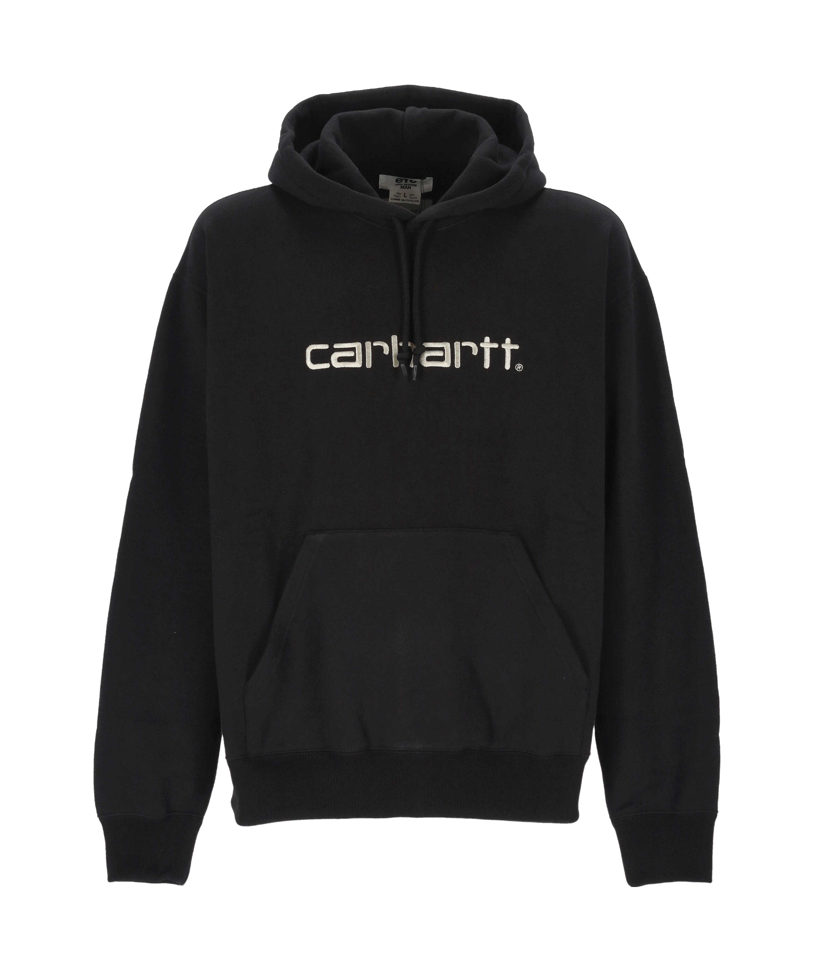 Junya Watanabe Logo-embroidered Hoodie In Black