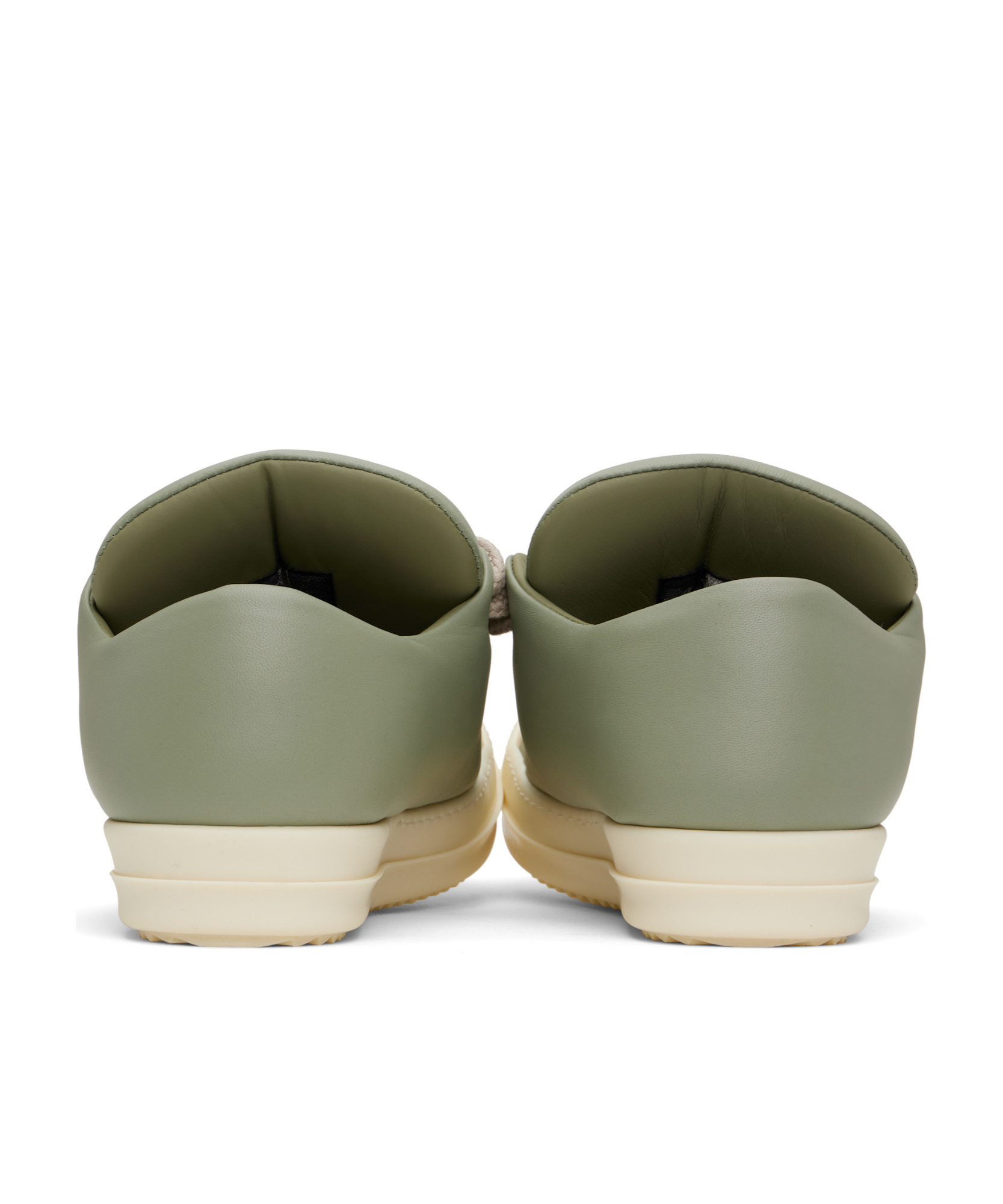 Rick Owens Lace-up Low-cut Casual Shoes In Green