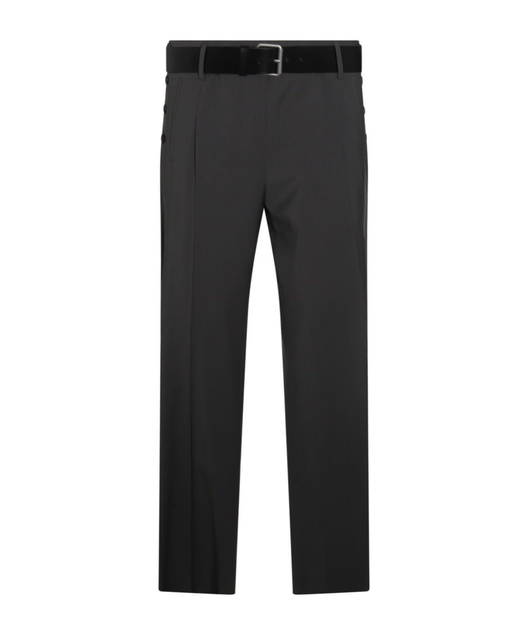 Moschino Straight Leg Trousers With Pockets And Belt Loops In Black
