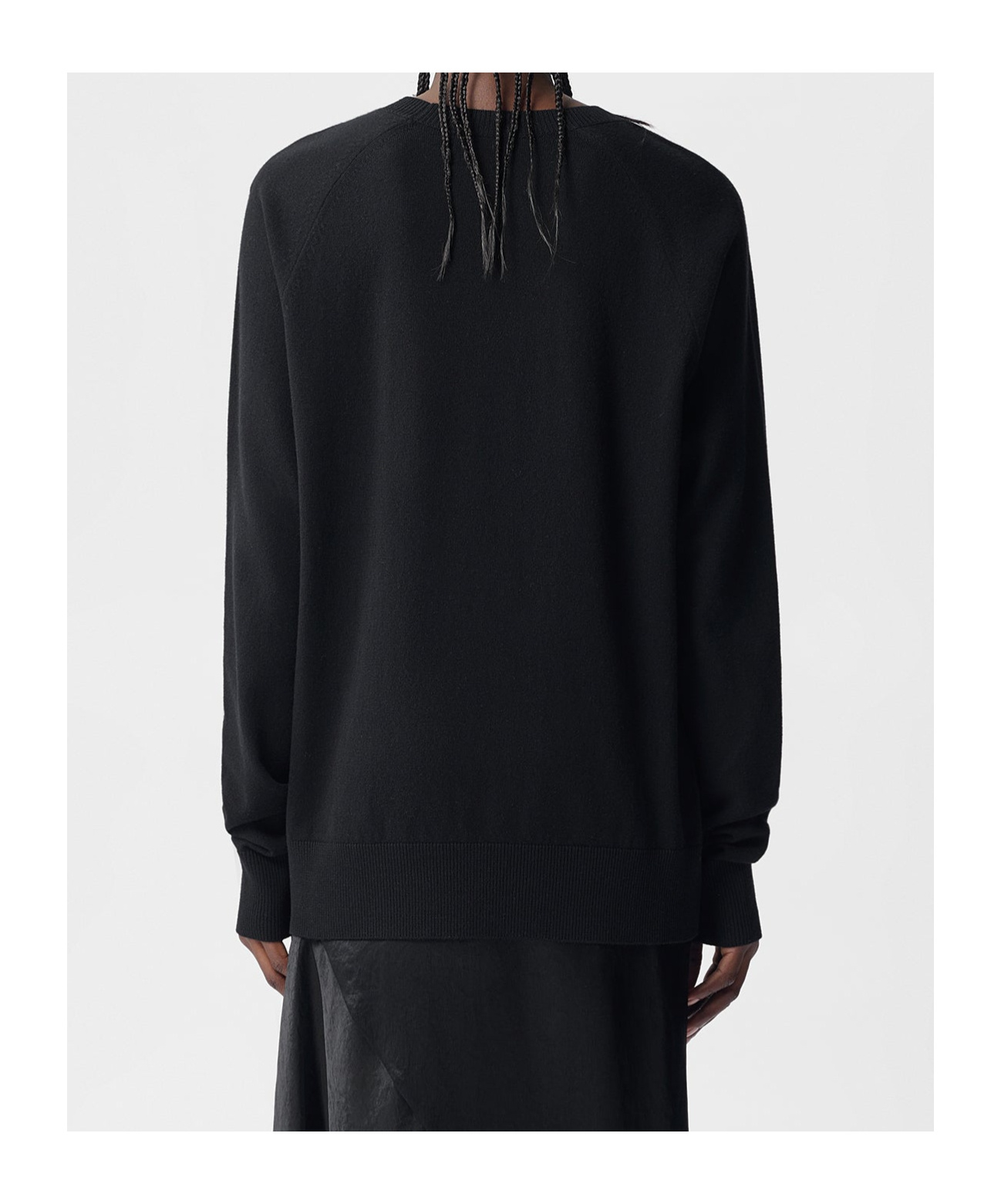 Ann Demeulemeester Round Neck Sweater In Black
