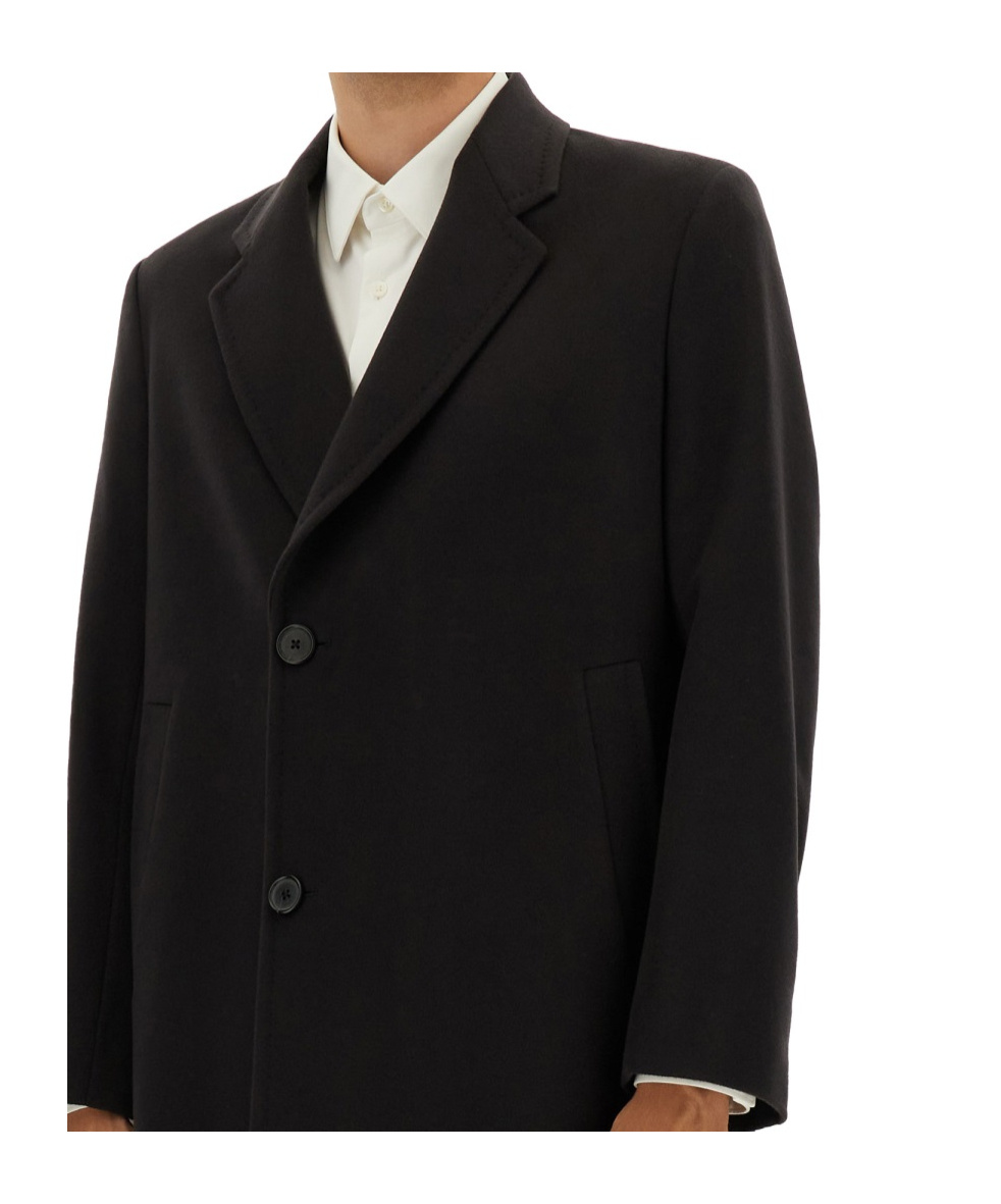 Paul Smith Long Sleeve Single-breasted Coat In Black