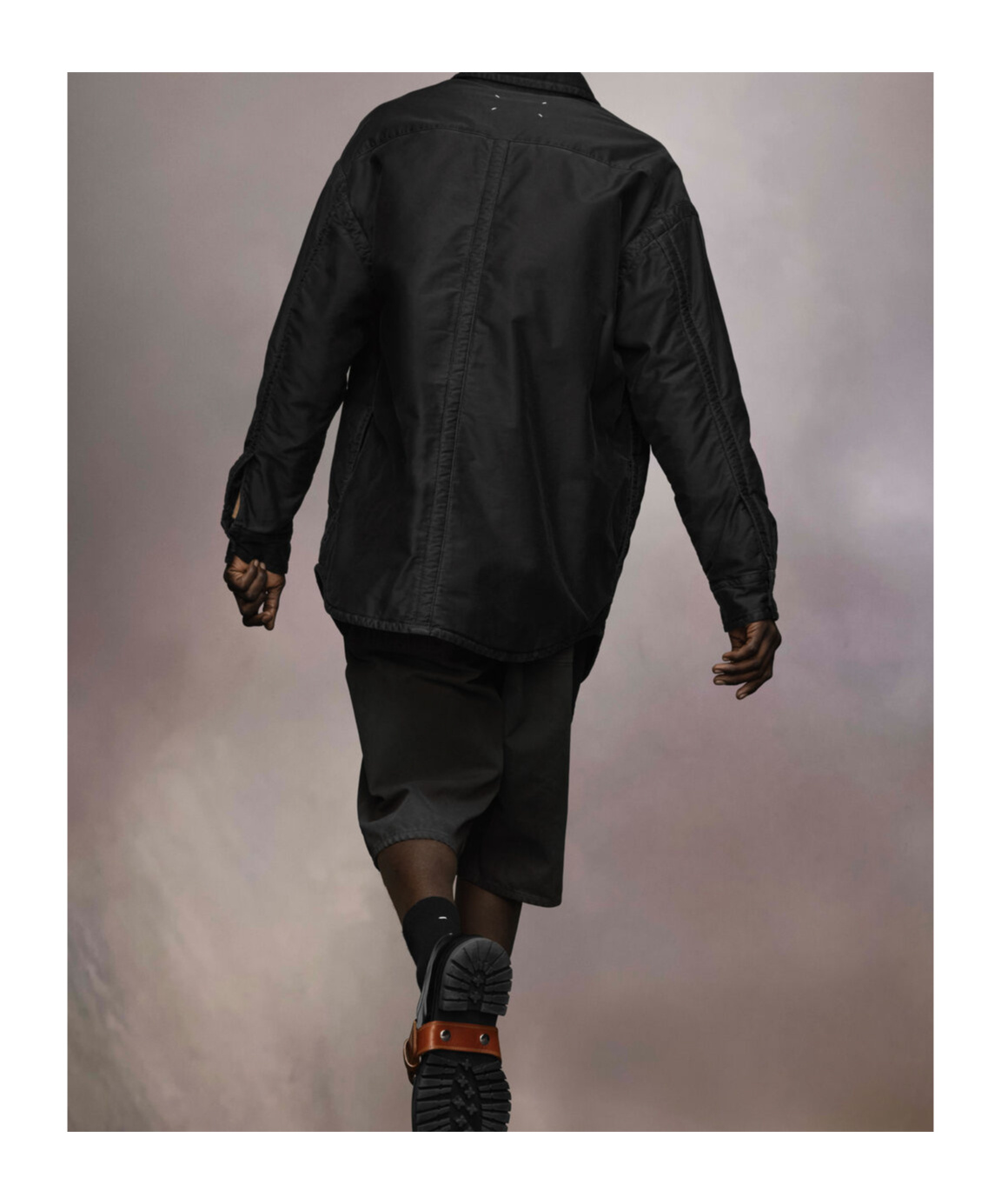 MAISON MARGIELA MAISON MARGIELA LONG-SLEEVED CURVED HEM SHIRT