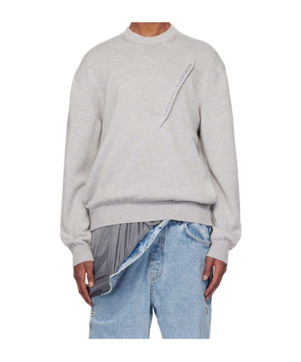 Y/project Long-sleeved Sweater In White