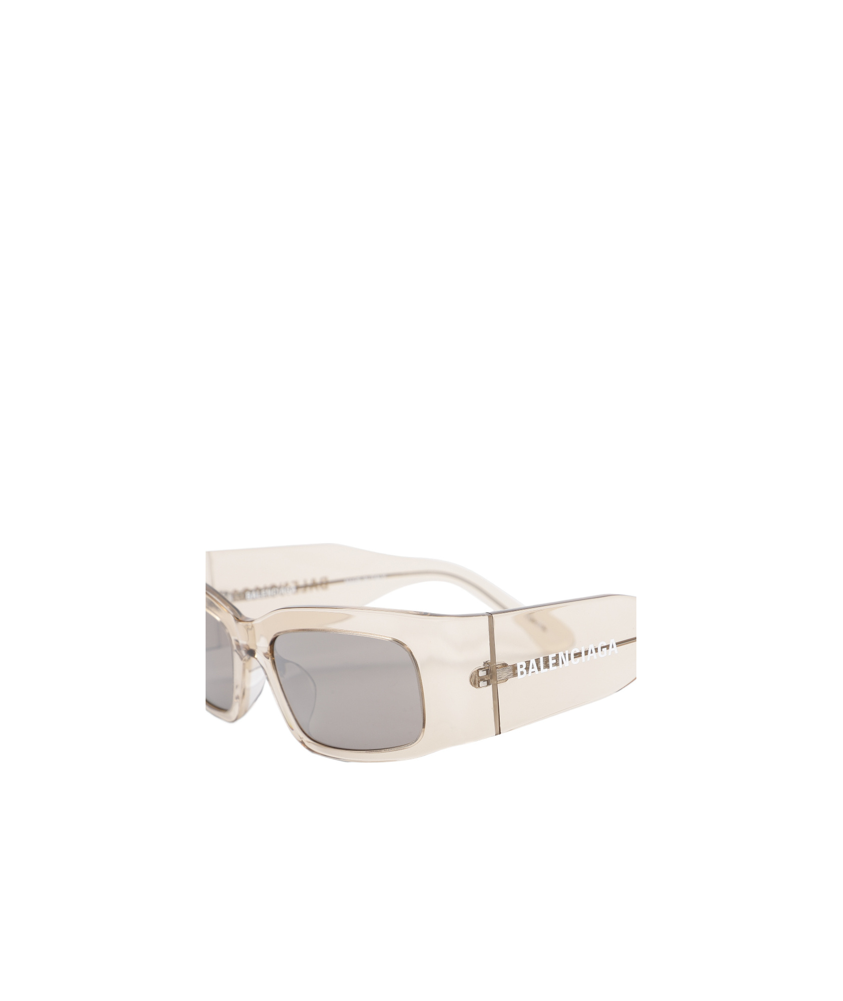 Balenciaga Rectangle-frame Sunglasses In Gray