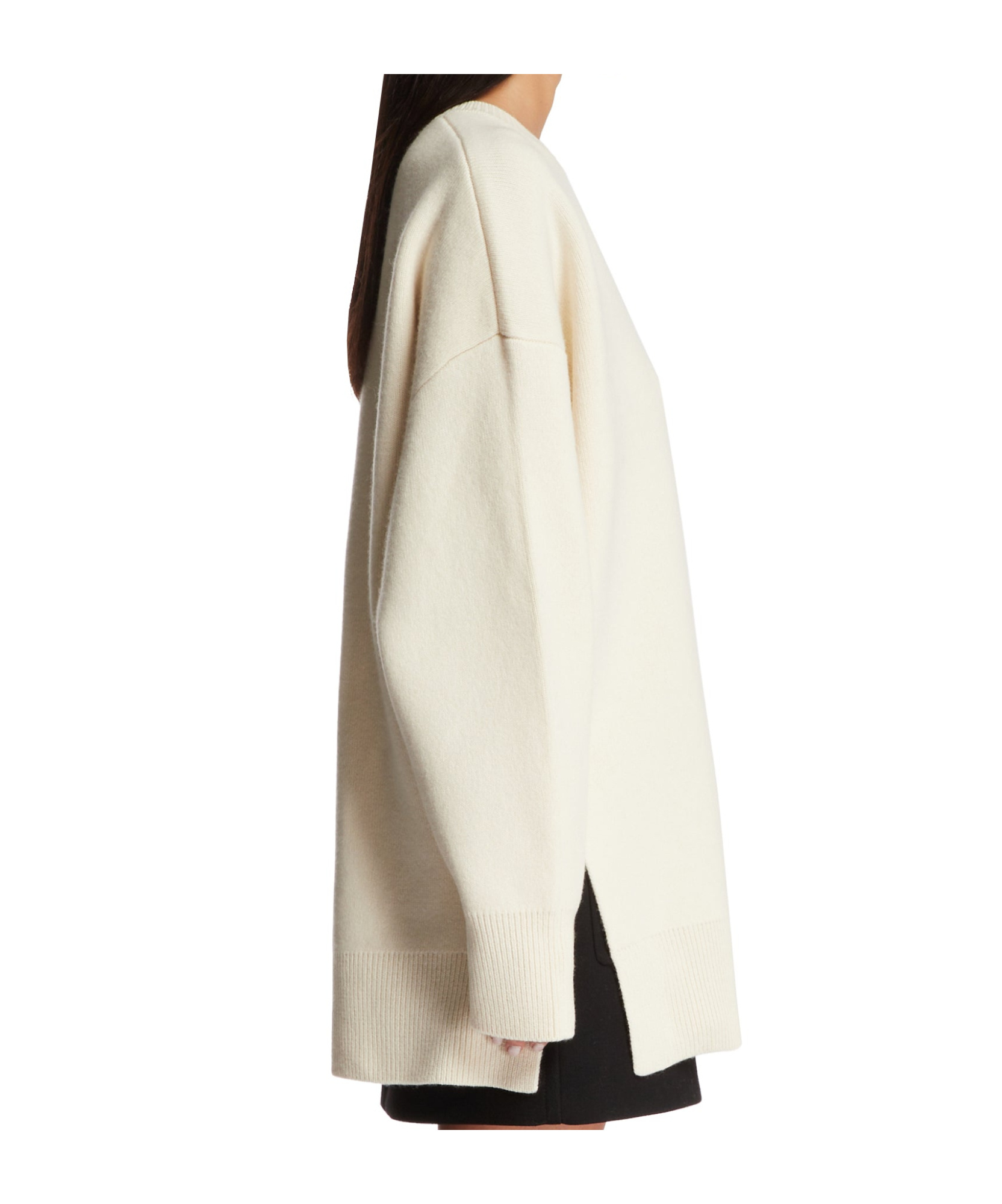 Shop Totême Double-knit Sweater In White
