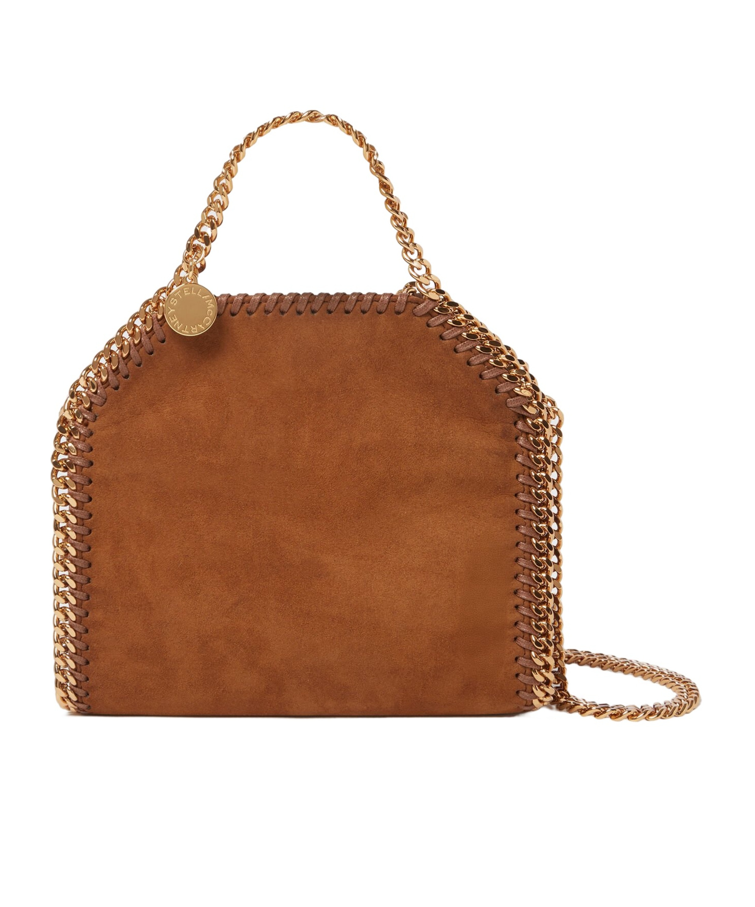 Stella Mccartney Falabella Tiny Tote Bag In Brandy Color