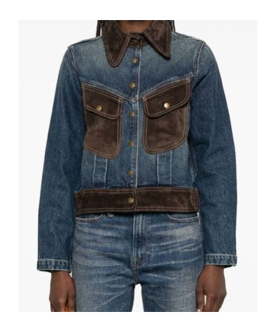 Nili Lotan Long-sleeved Denim Jacket In Black