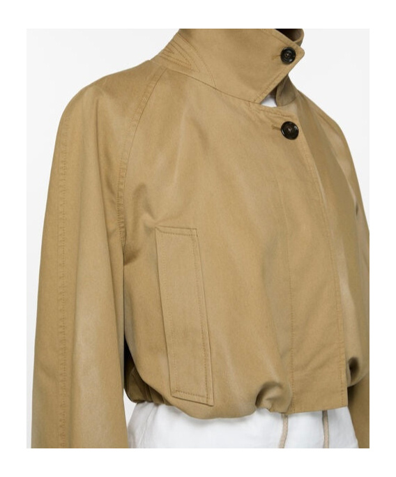 Acne Studios Long-sleeved Casual Jacket In Brown