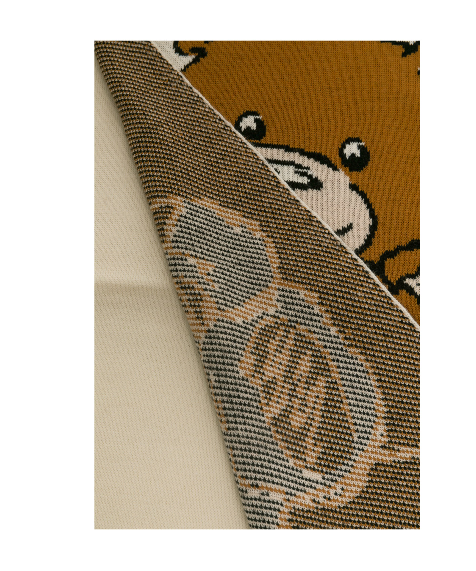 Moschino Bear Scarf In Nude