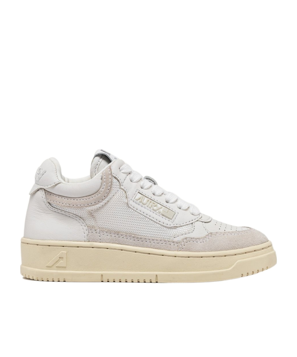 Autry Mid-top Suede Sneakers In White