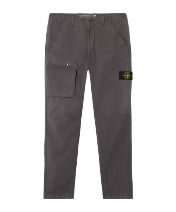 Stone Island Regular Fit Cargo Trousers With Multiple Pockets