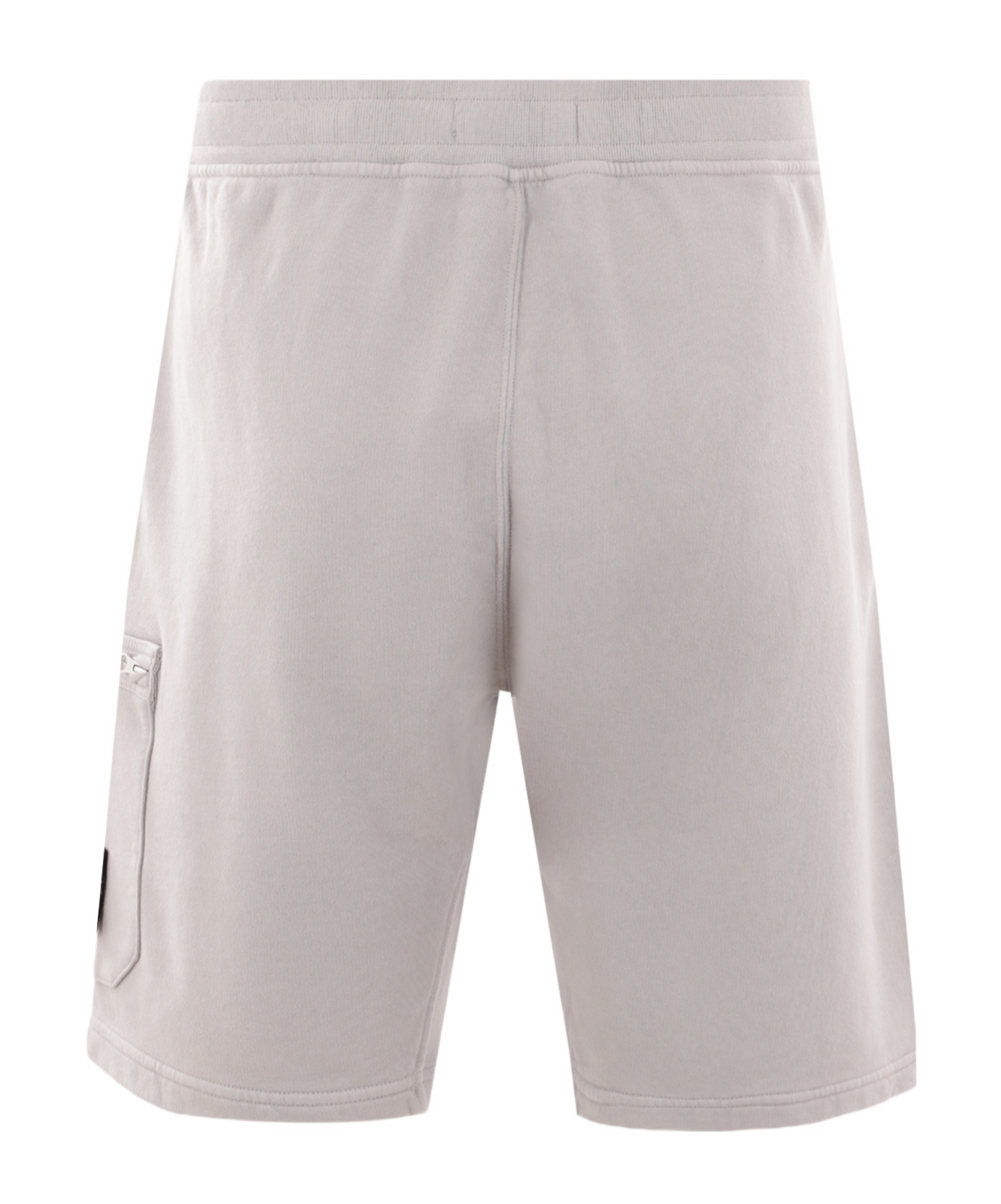 Stone Island Logo Shorts In Gray