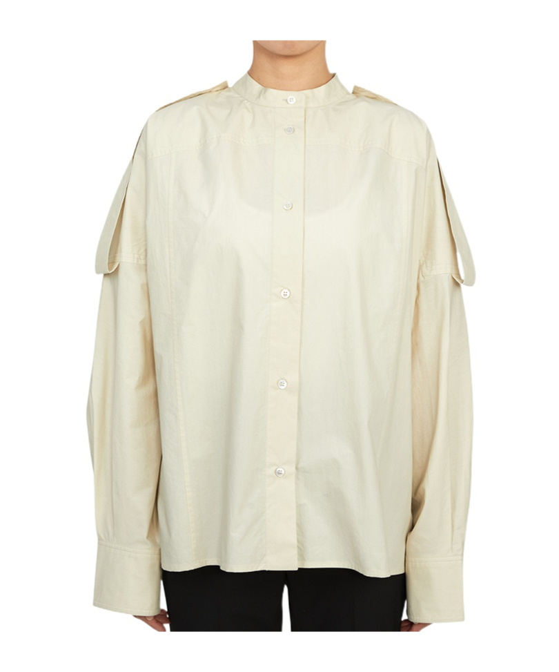 Studio Nicholson Long Sleeve Shirt In Neutral