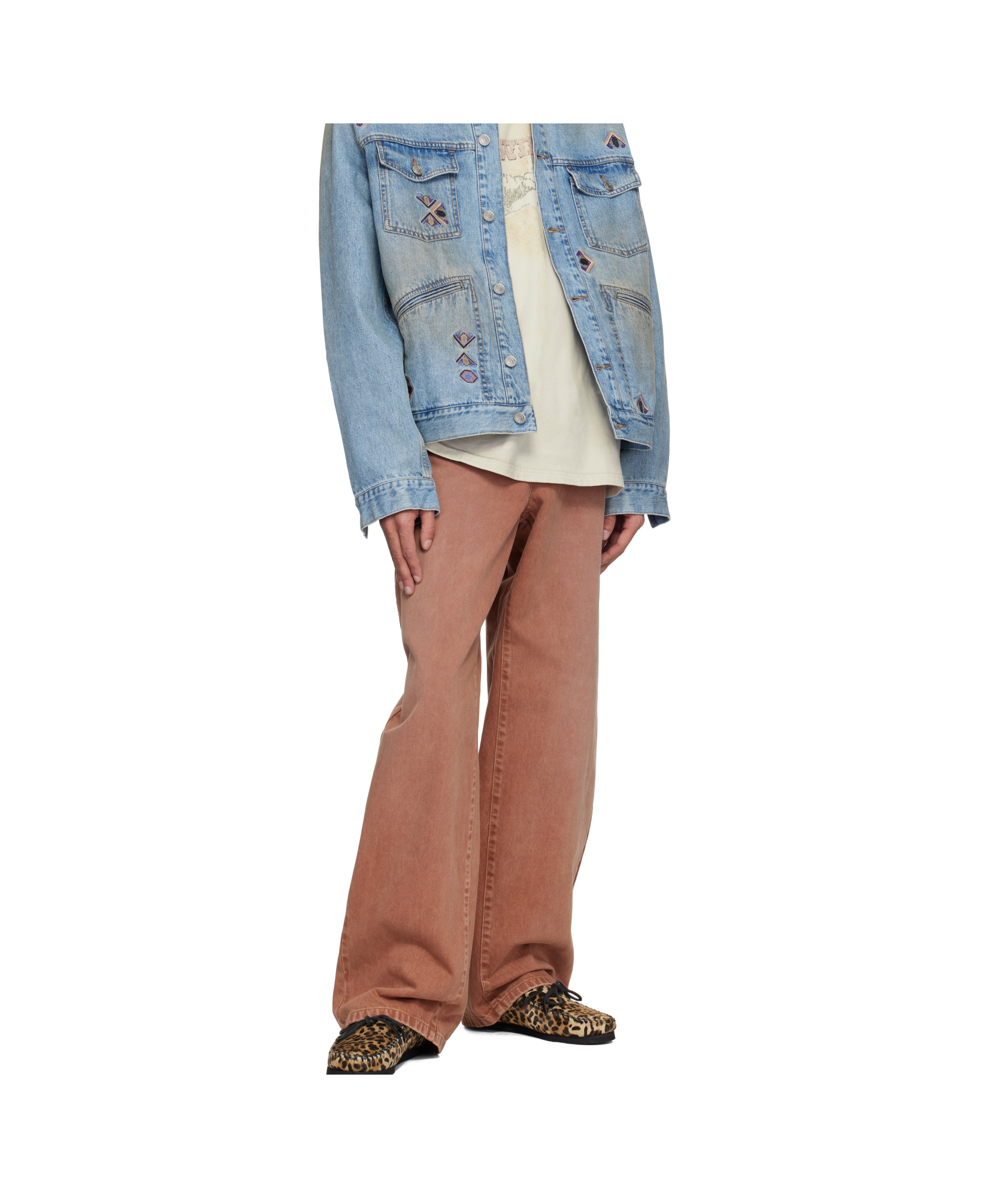 Isabel Marant Jeans With Belt Loops In Brown