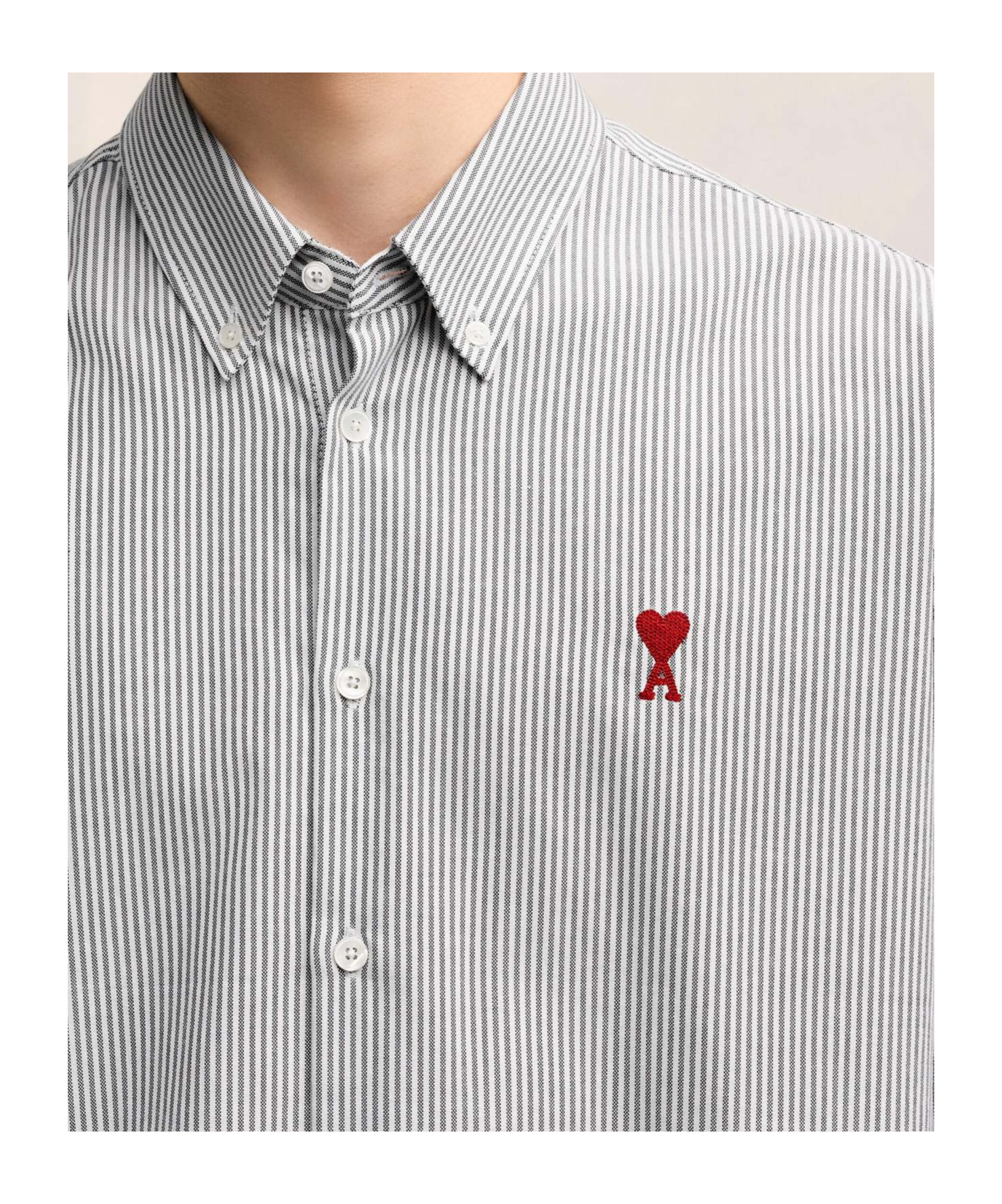Ami Alexandre Mattiussi Ami Paris Shirt In Gray
