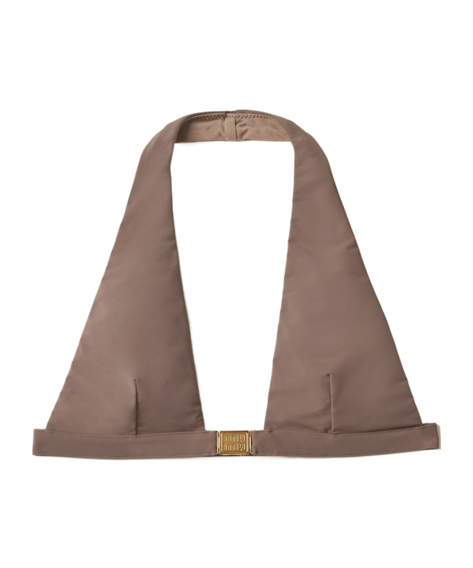 Miu Miu Top Bikini In Brown
